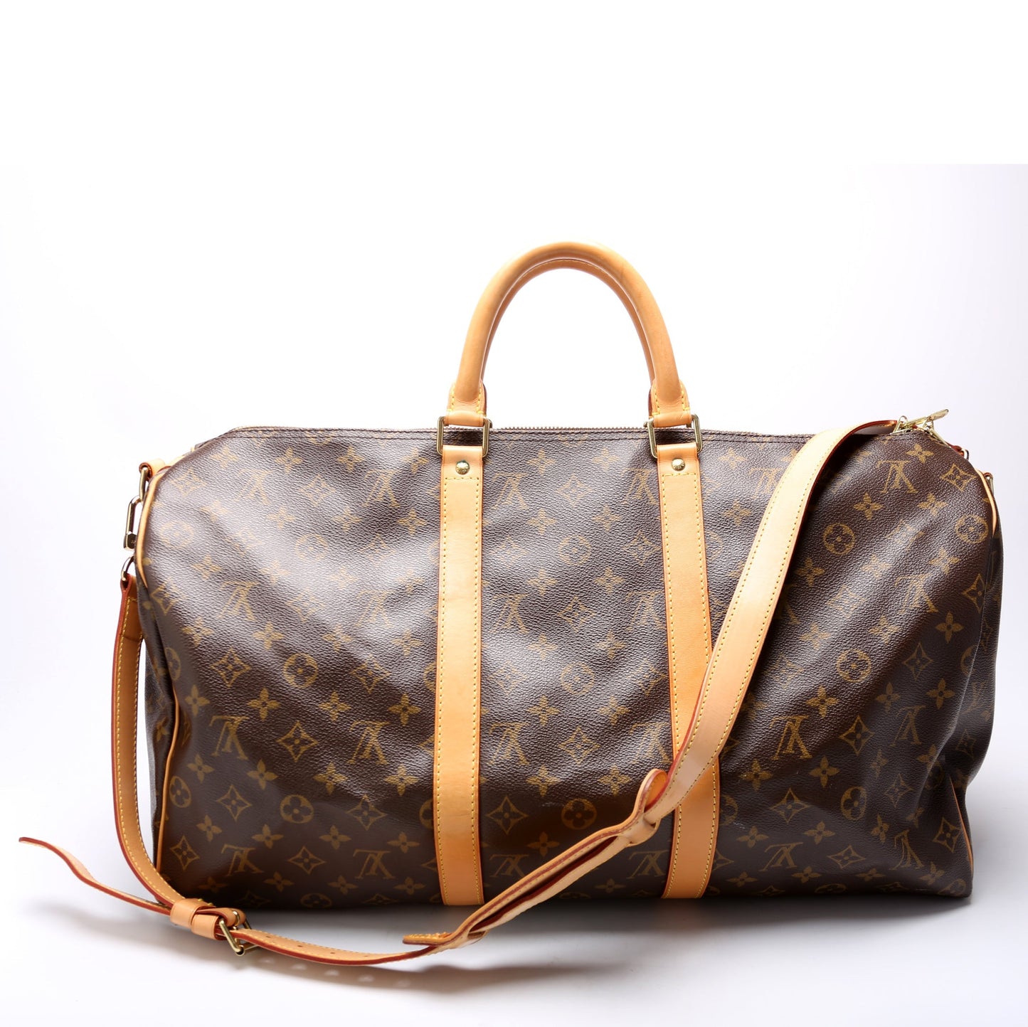 Louis Vuitton Keepall 50 Bandouliere Monogram Travel Bag Monogram 7