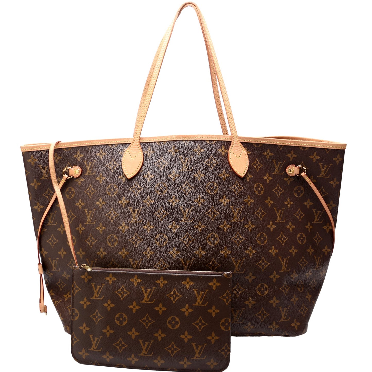Louis Vuitton Neverfull w GM Monogram Wallet Case Monogram 16