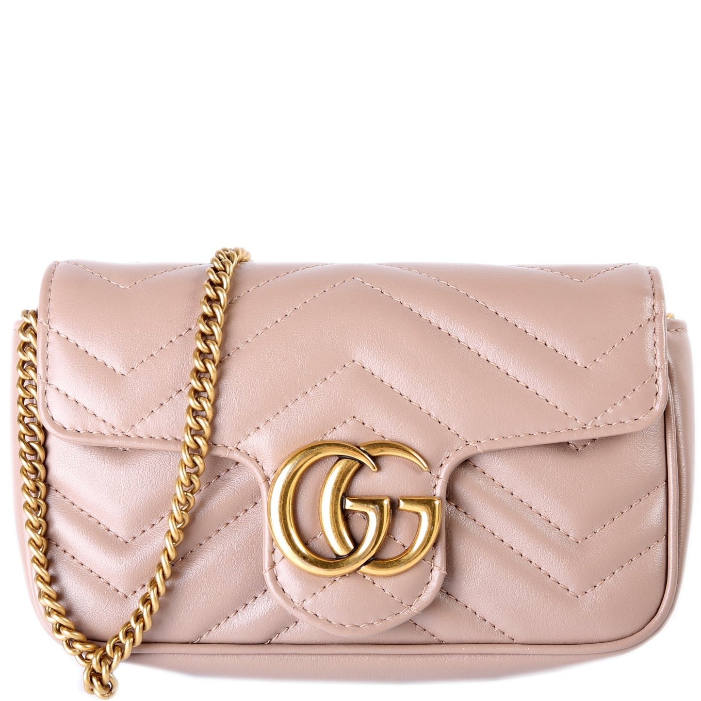 Gucci Marmont Torchon Super Leather Mini Flap Travel Bag