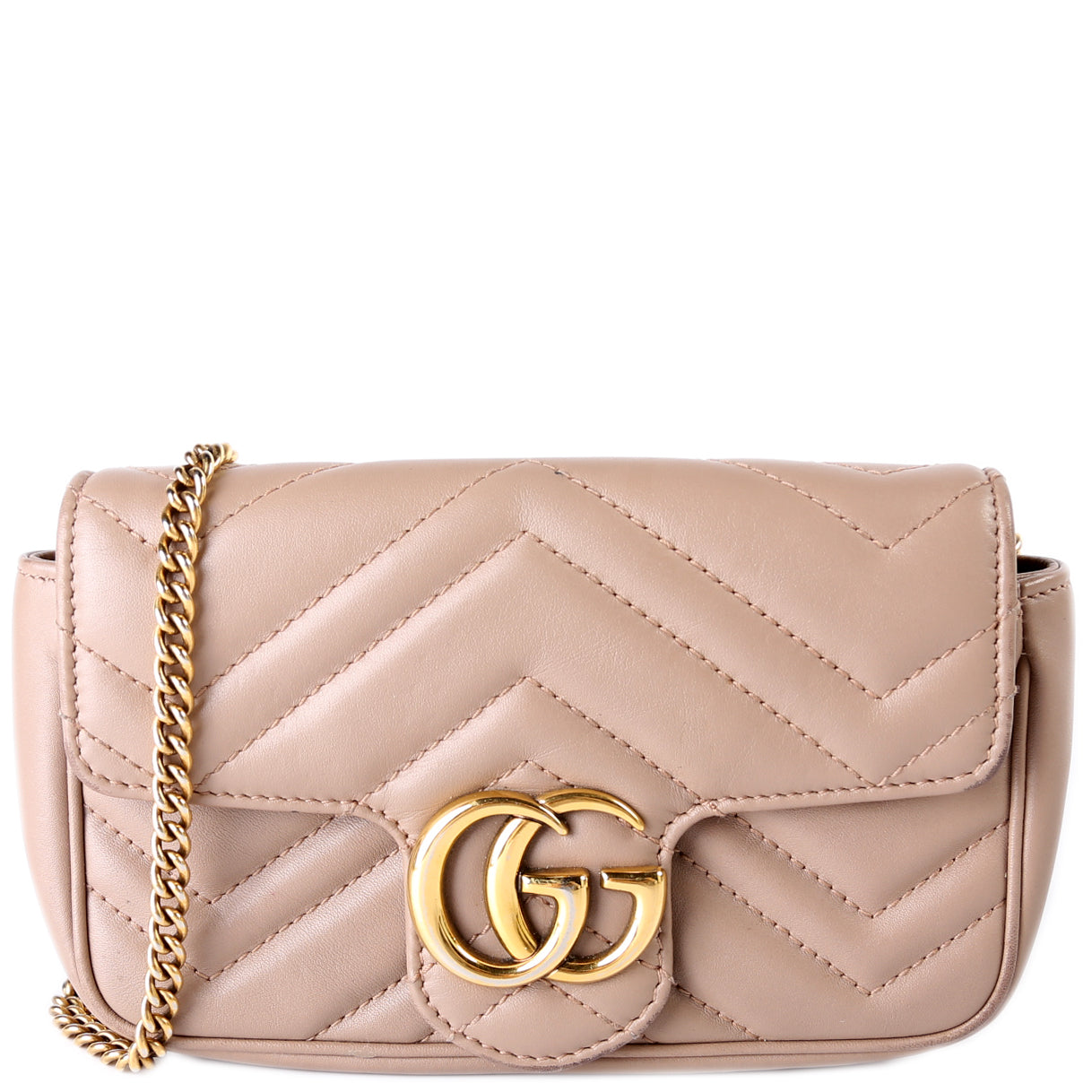 Gucci Marmont Torchon Super Leather Mini Flap Travel Bag Mini Flap