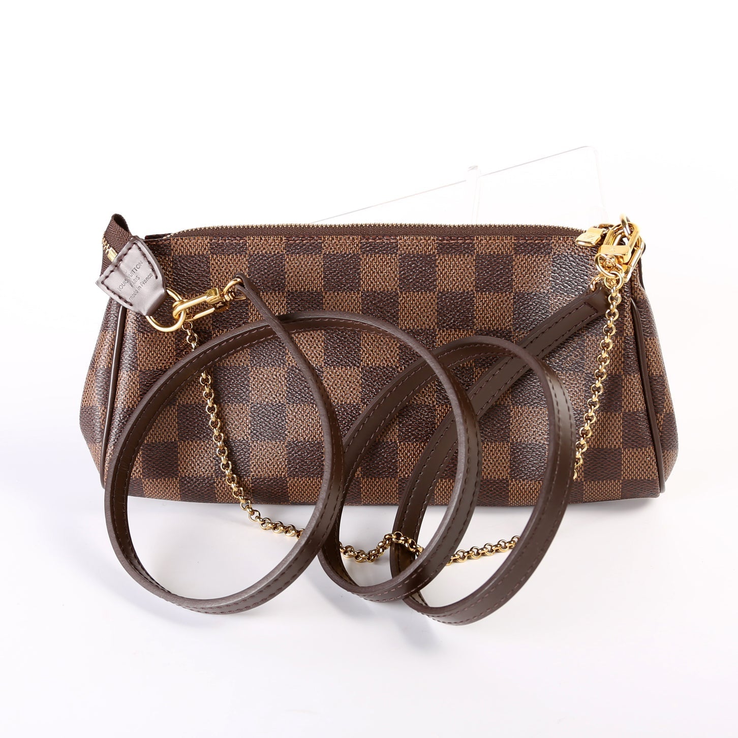 Louis Vuitton Eva Ebene Damier Clutch Bag Ebene 5
