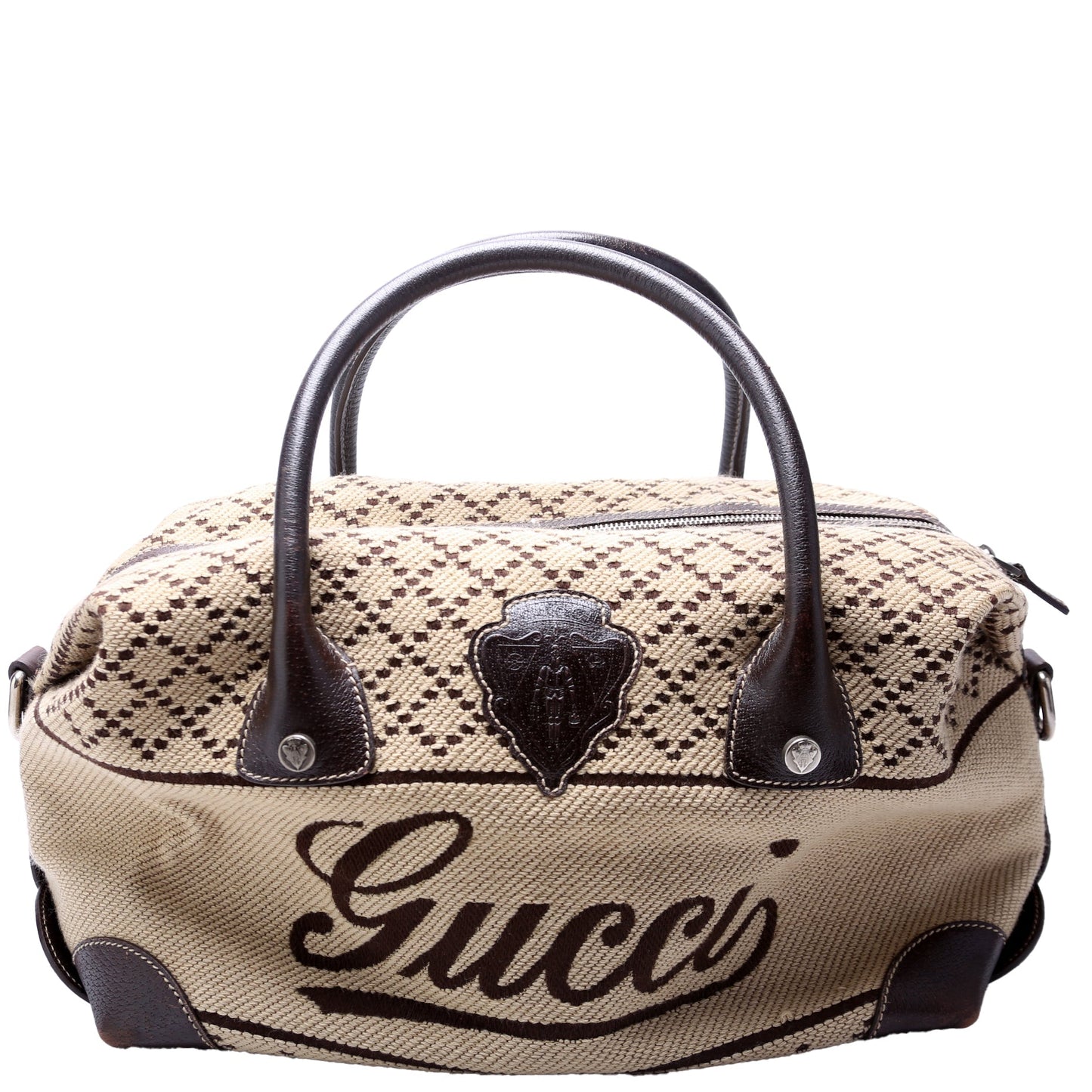 Gucci Diamante Hysteria Boston Canvas Large Travel Bag