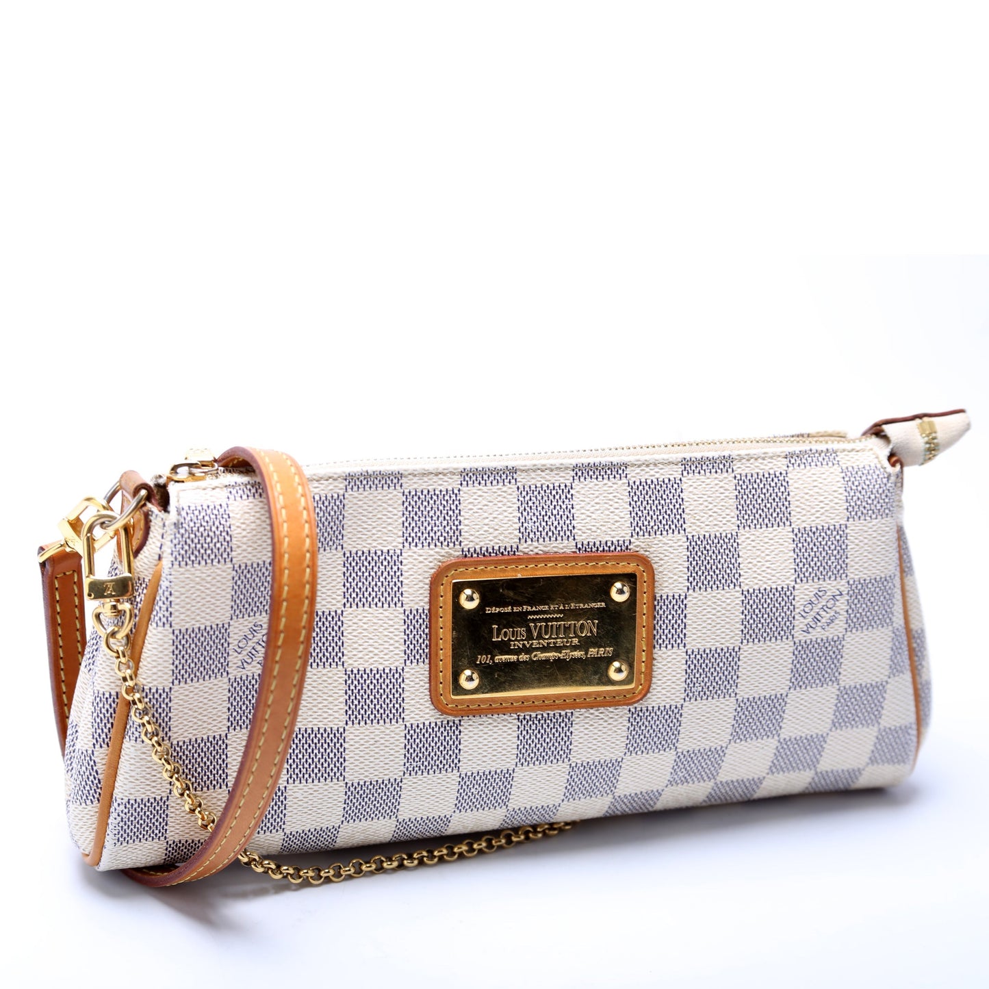 Louis Vuitton Eva Azur Damier Clutch Bag Azur 8