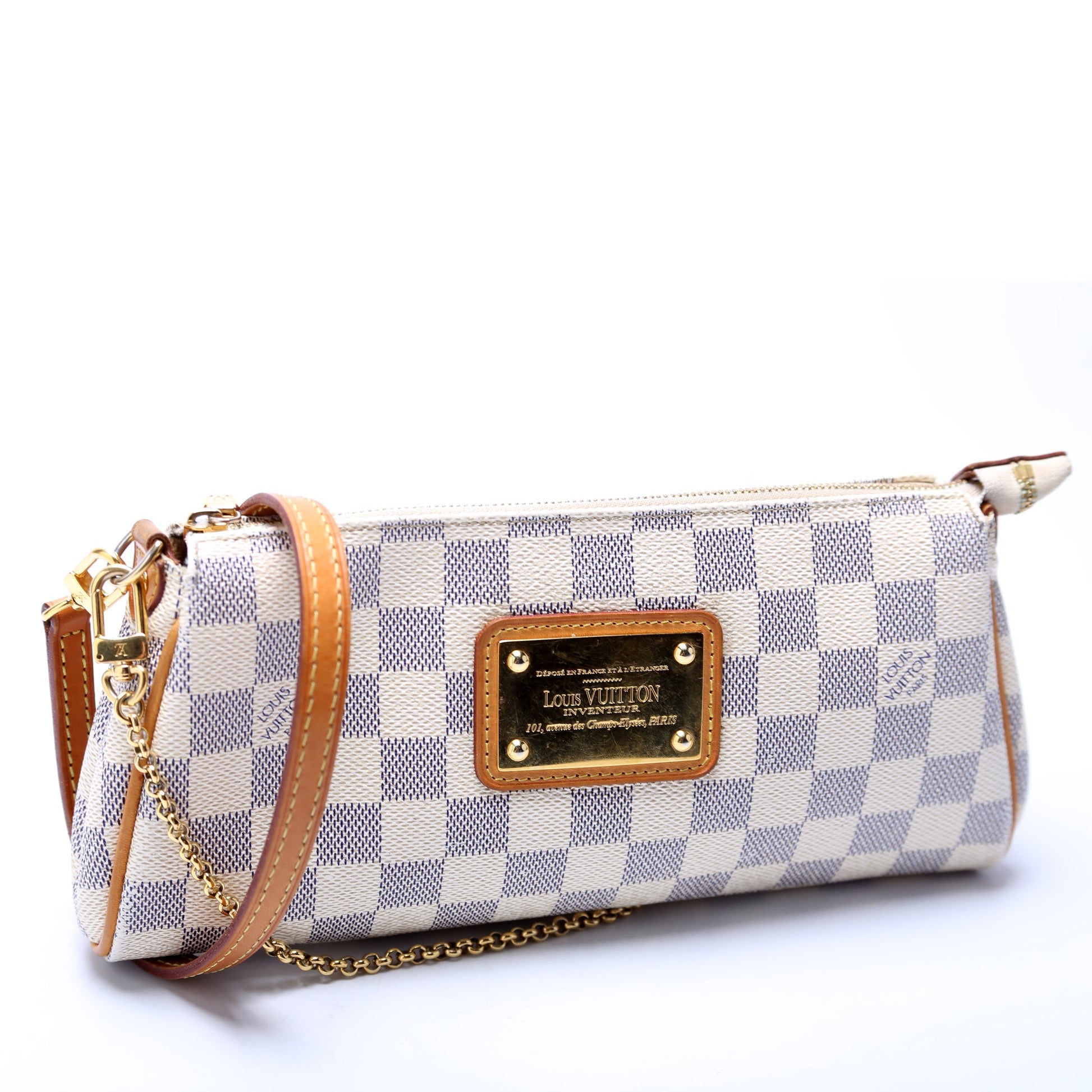 Louis Vuitton Eva Azur Damier Clutch Bag Azur 8