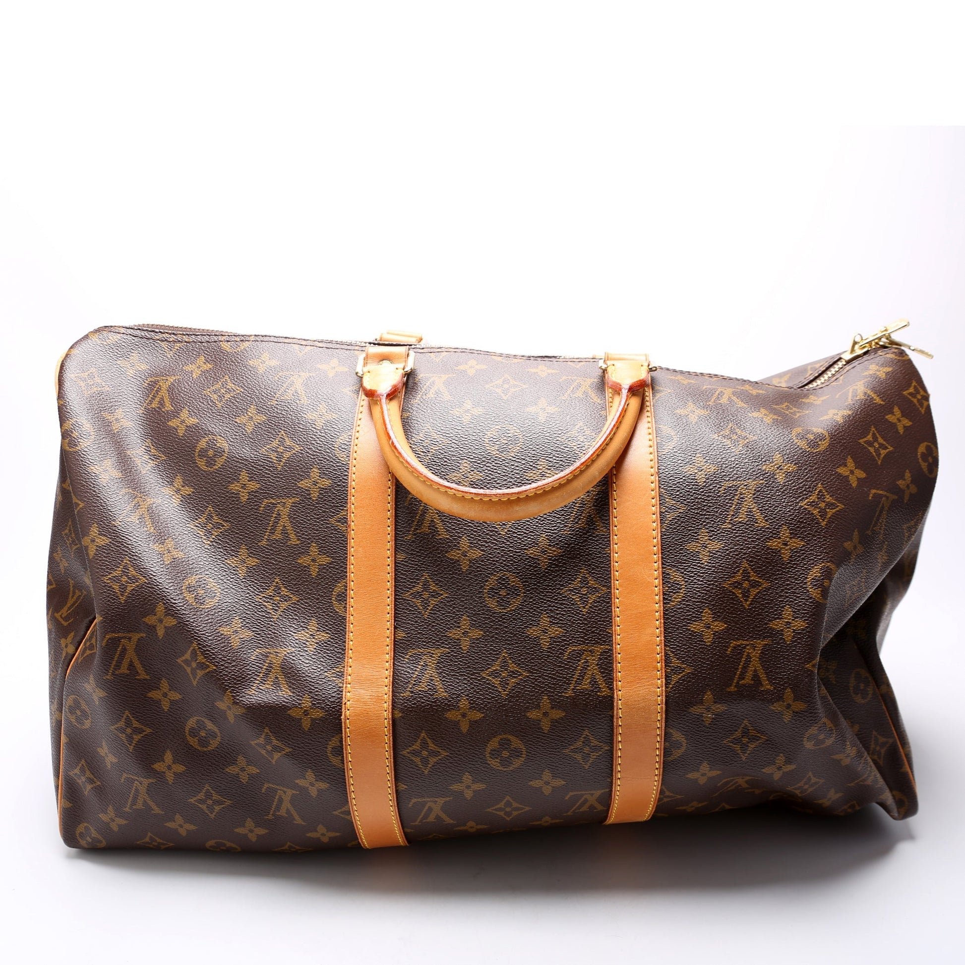 Louis Vuitton Keepall 50 Monogram Travel Bag Monogram 16