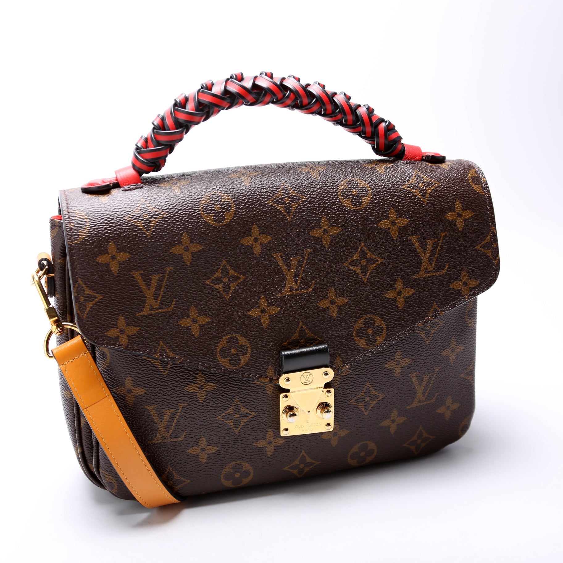 Louis Vuitton Pochette Metis Braided Monogram Clutch Bag Braided 2