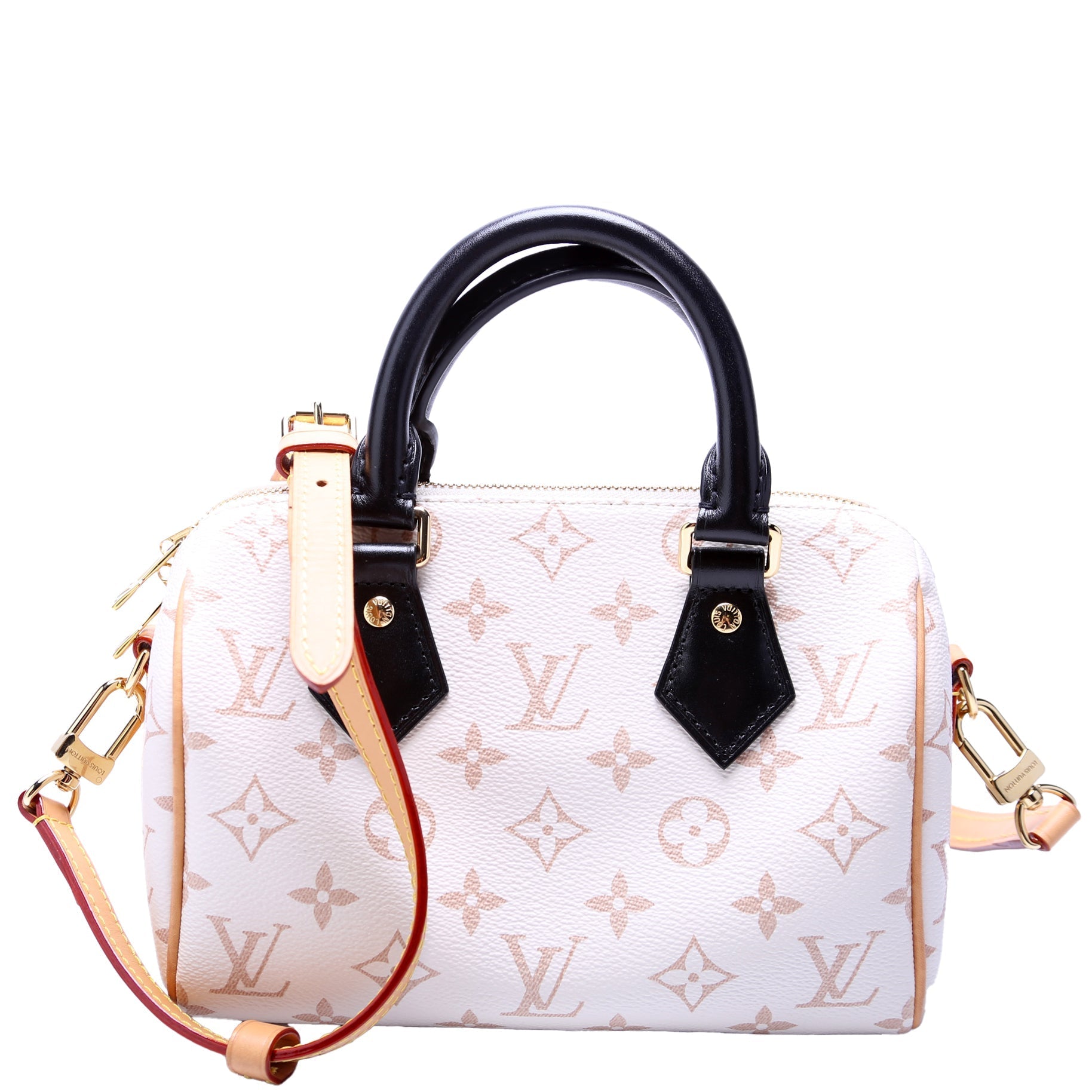 Louis Vuitton Speedy 20 Bandouliere Dune Canvas Handbag