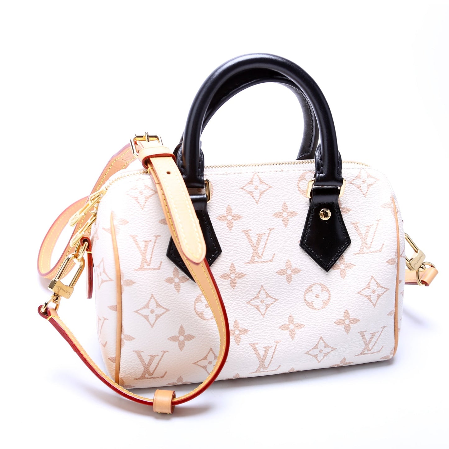 Louis Vuitton Speedy 20 Bandouliere Dune Canvas Handbag