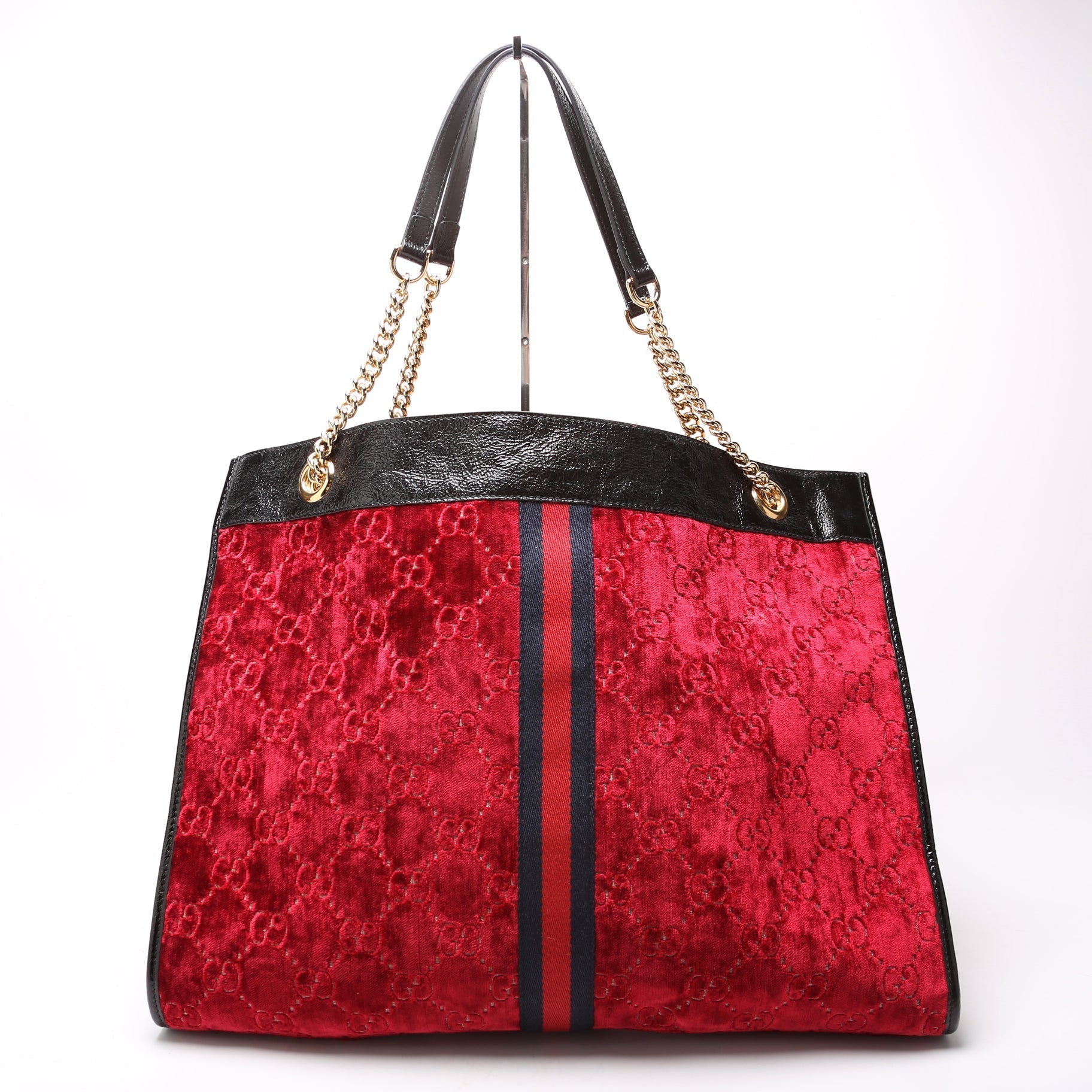 Gucci GG Velvet Rajah Tote Bag