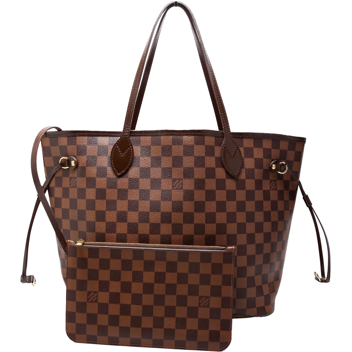 Louis Vuitton Neverfull w MM Ebene Damier Wallet Case Ebene 22