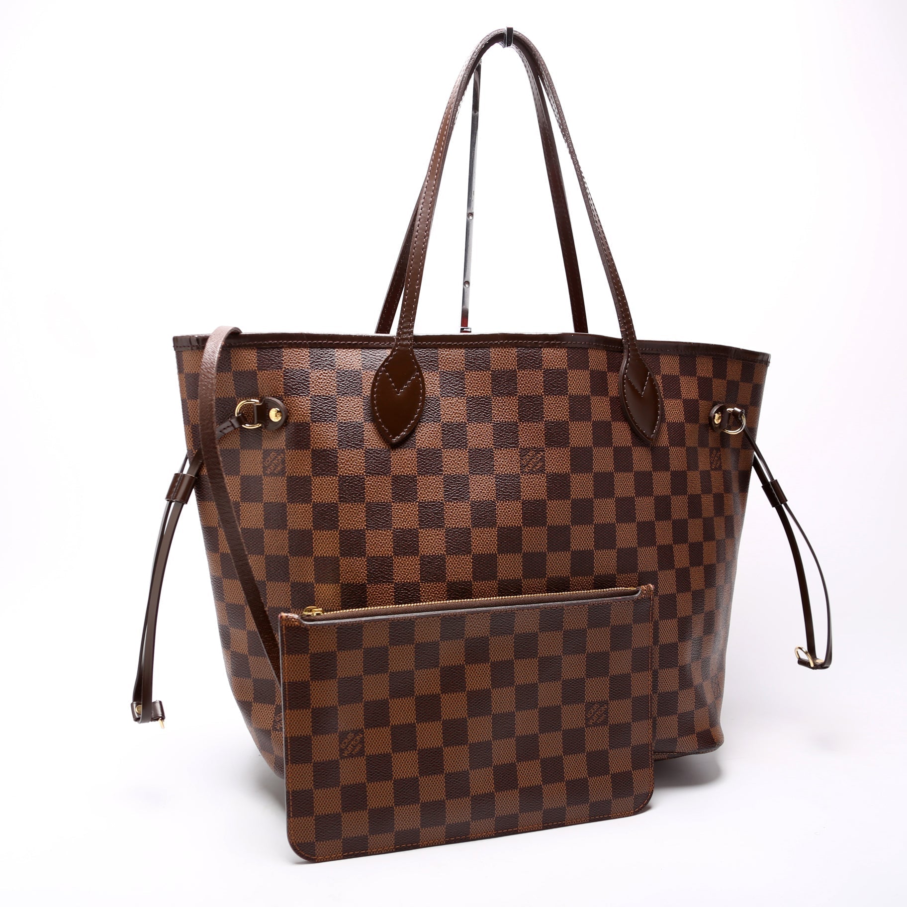 Louis Vuitton Neverfull w MM Ebene Damier Wallet Case Ebene 22