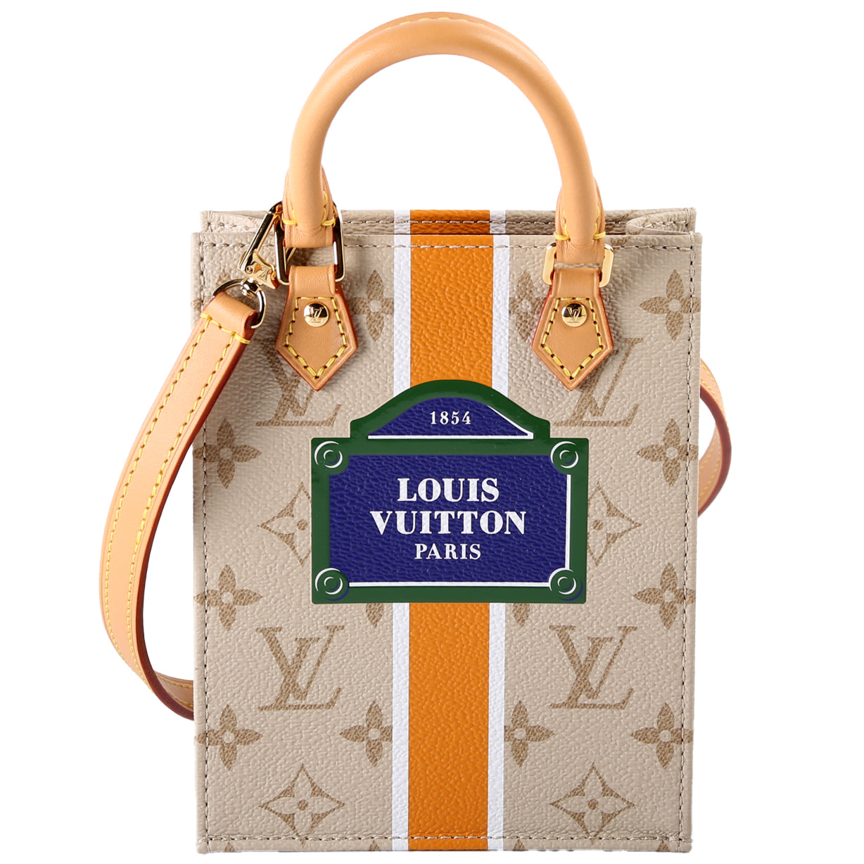 Louis Vuitton Petit Sac Plat Monogram Handbag Monogram 2
