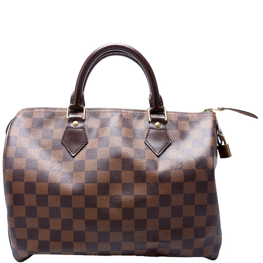 Louis Vuitton Speedy 30 Ebene Damier Handbag Ebene 38