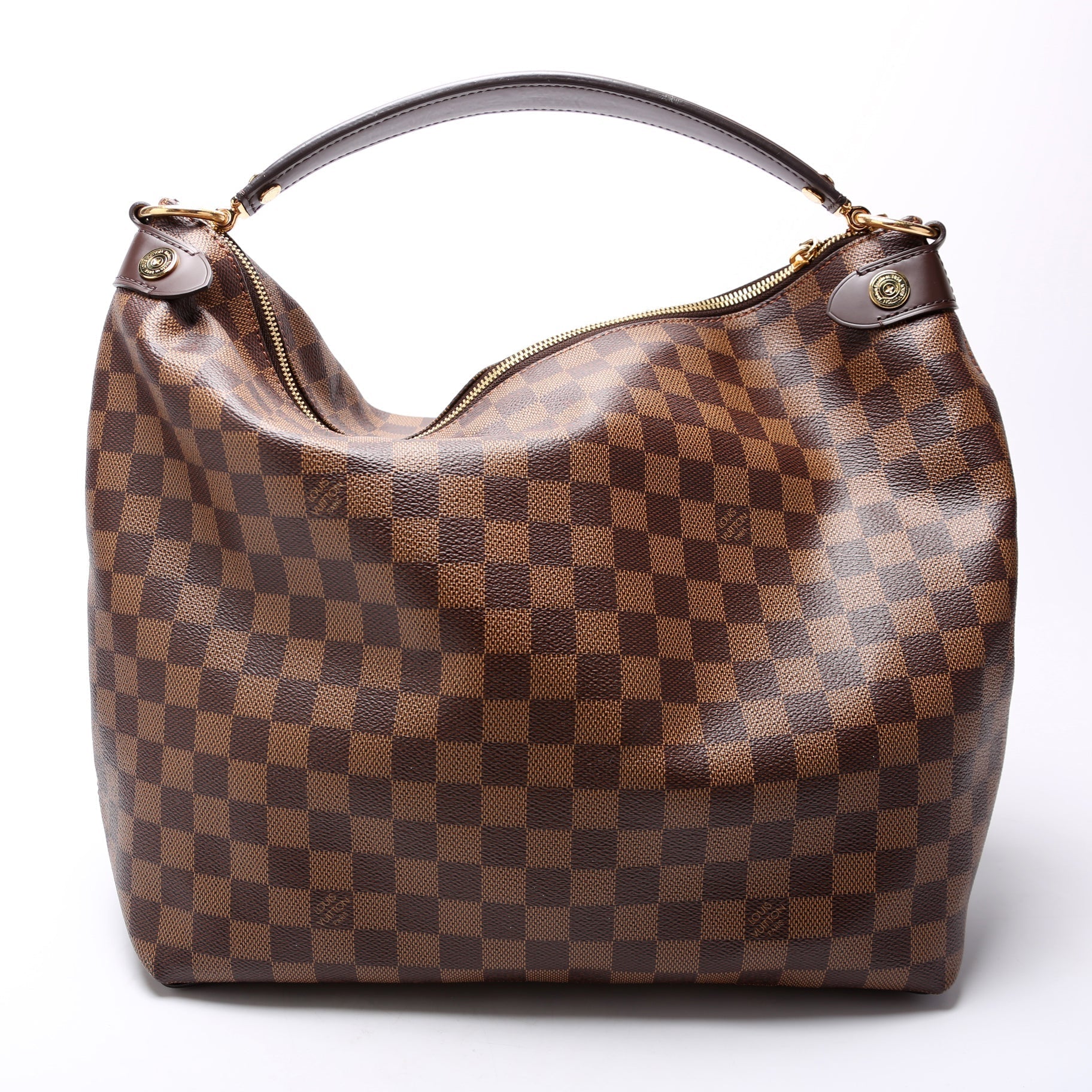 Louis Vuitton Duomo Hobo Ebene Damier Shoulder Bag Ebene 7