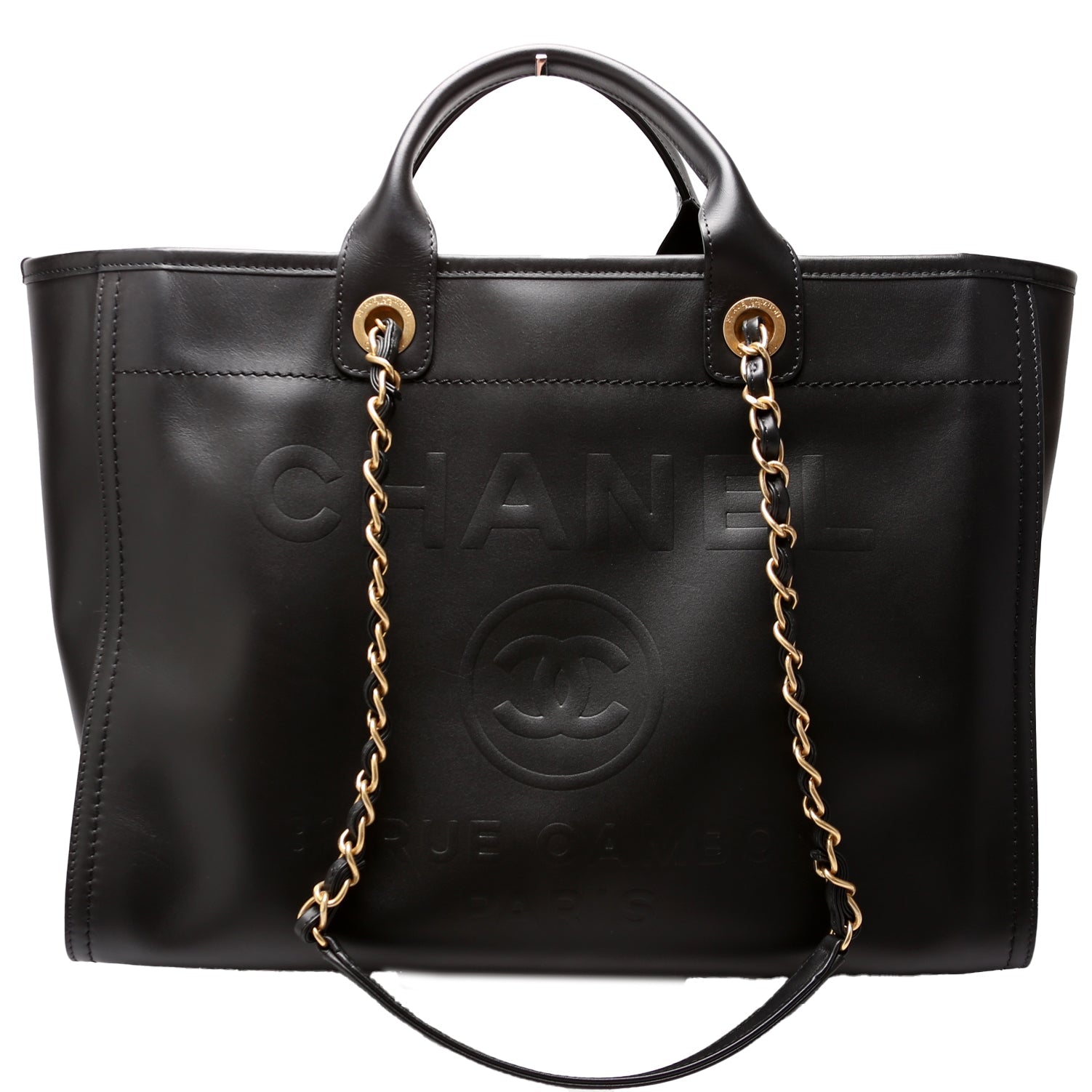 Chanel Deauville 31M Leather Tote Bag