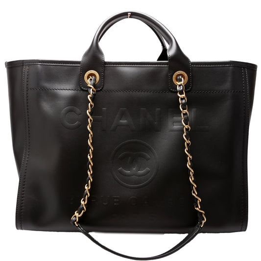 Chanel Deauville 31M Leather Tote Bag