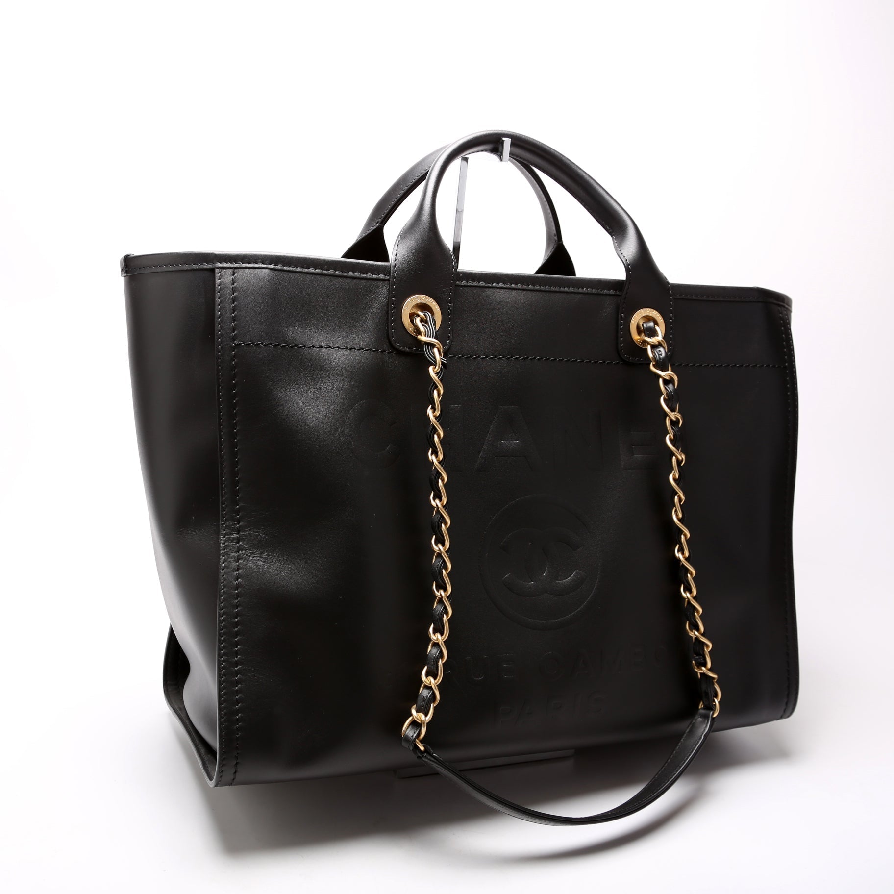 Chanel Deauville 31M Leather Tote Bag