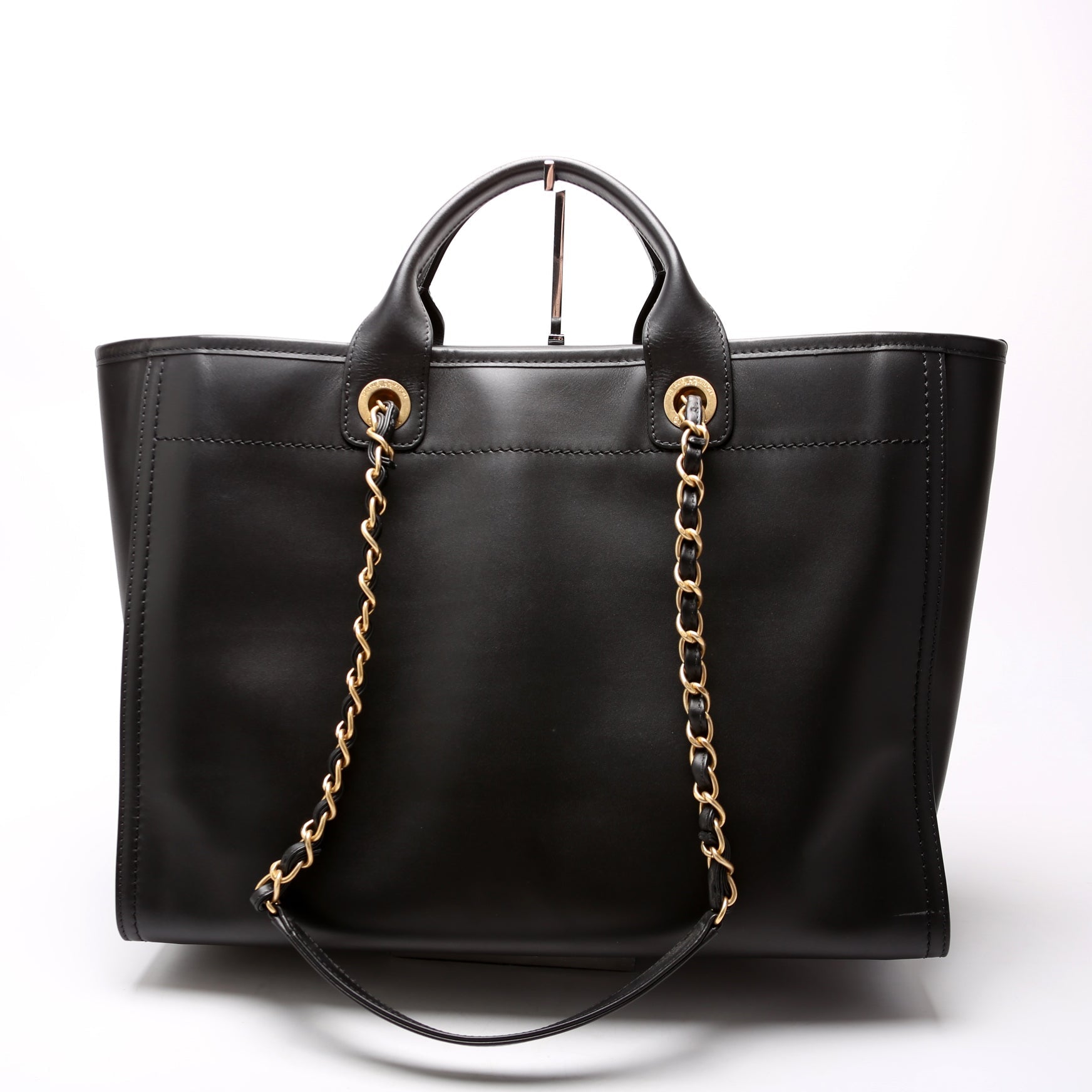 Chanel Deauville 31M Leather Tote Bag