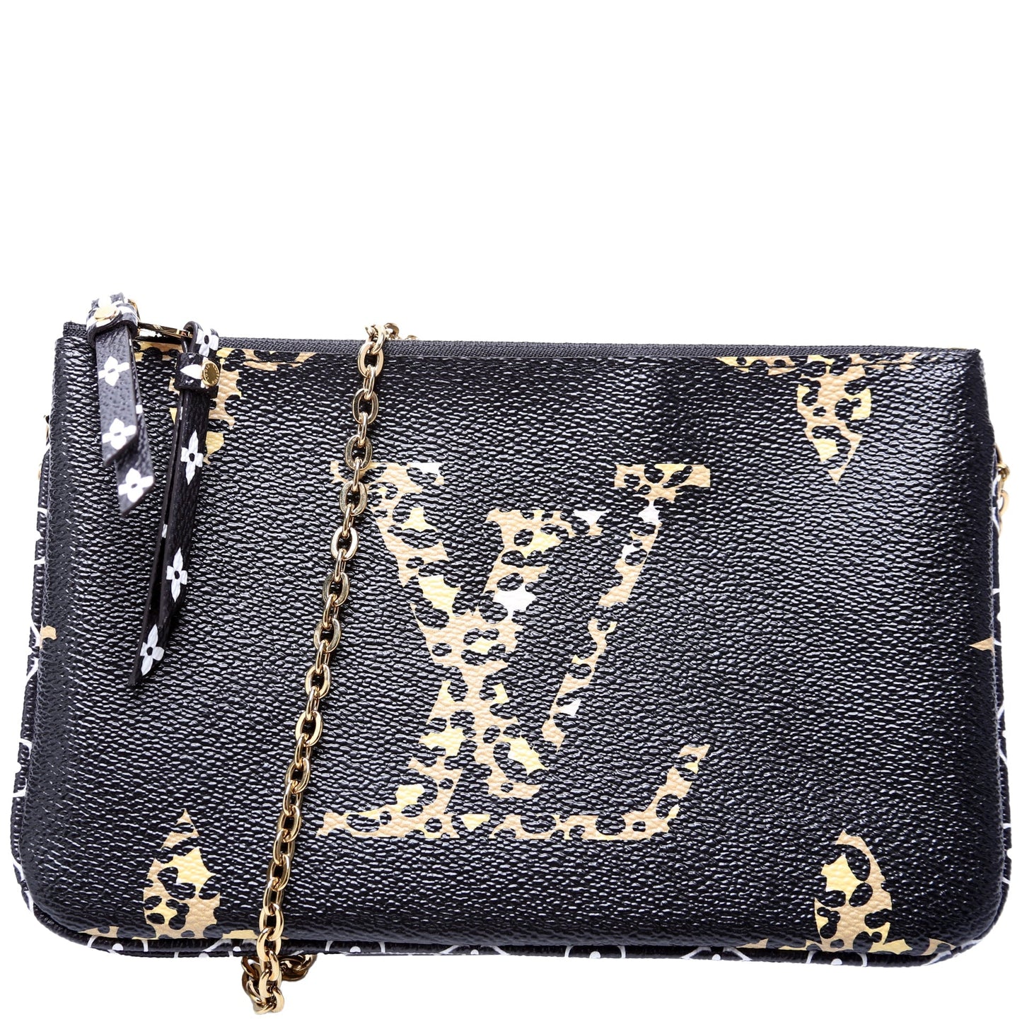 Louis Vuitton Double Zip Pochette Jungle Clutch Bag