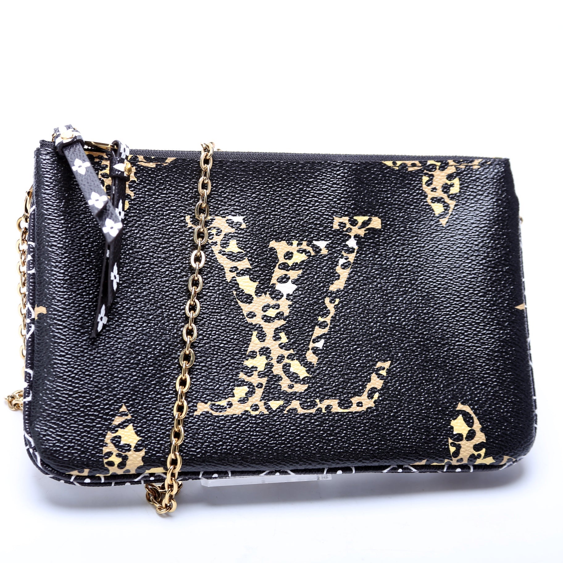 Louis Vuitton Double Zip Pochette Jungle Clutch Bag