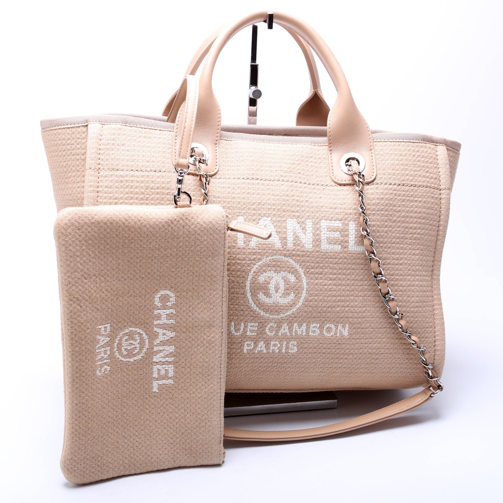 Chanel Deauville Mixed Fibers Small Handbag