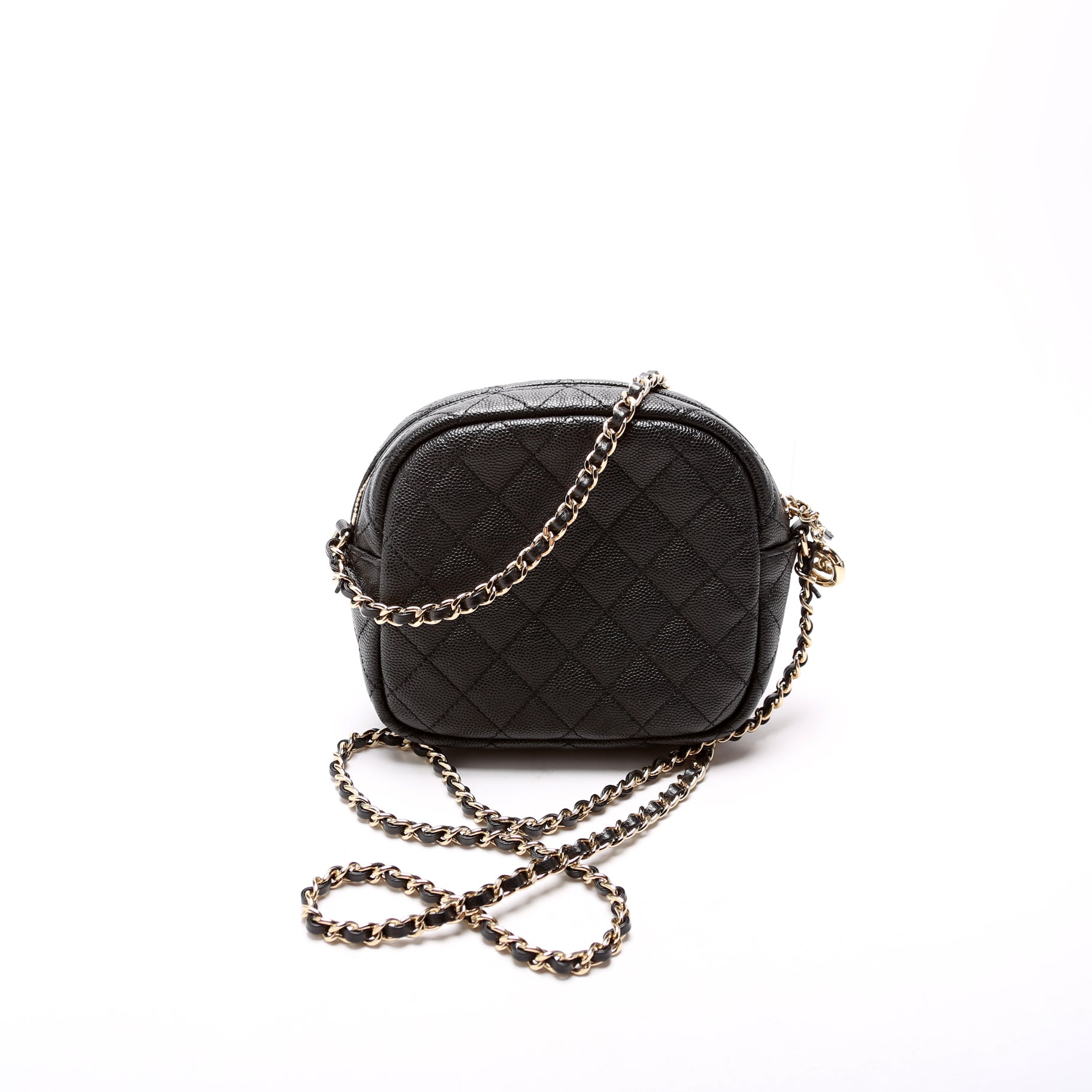 Chanel CC Day Camera Quilted Caviar 27M Handbag