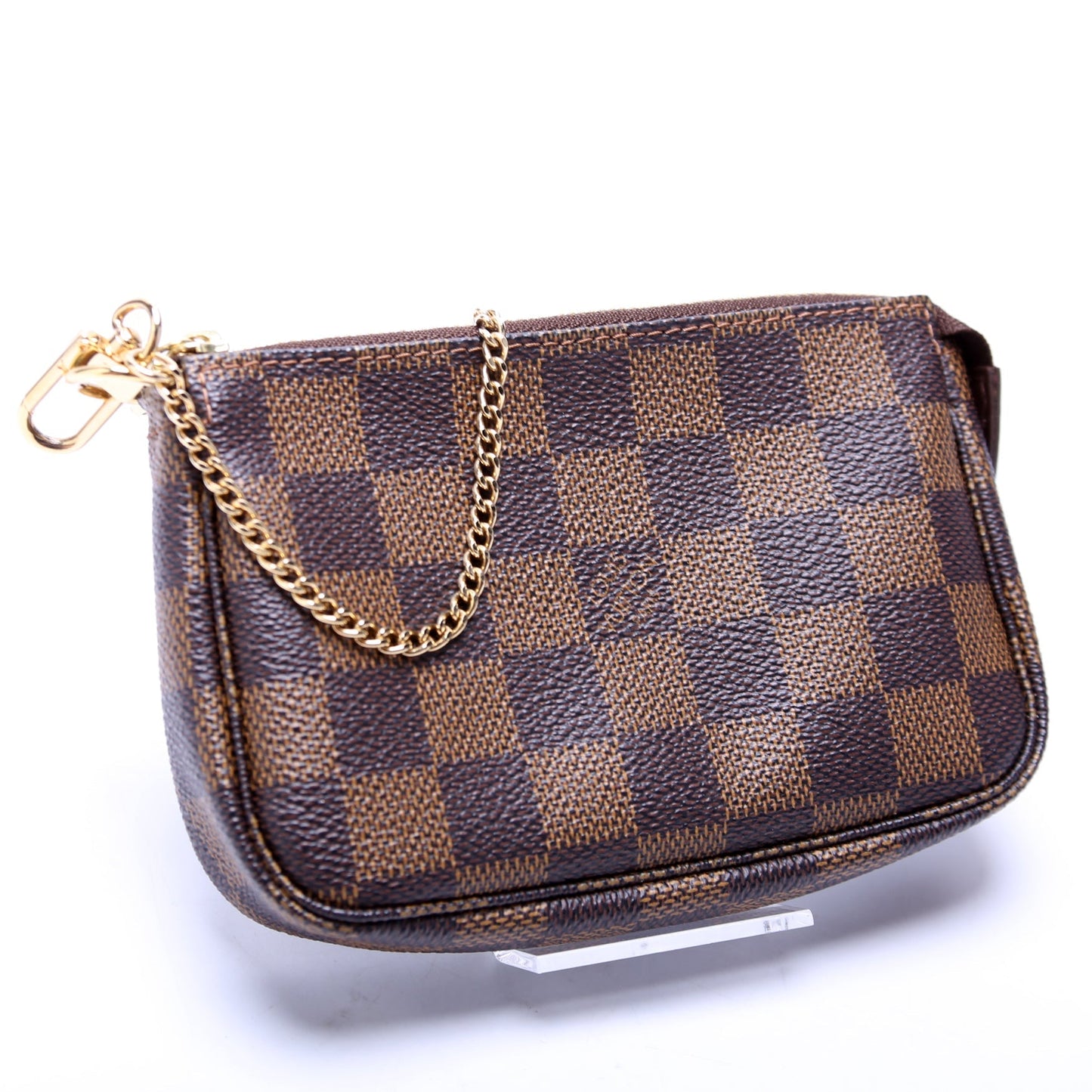Louis Vuitton Pochette Accessories Ebene Damier Clutch Bag Ebene 12