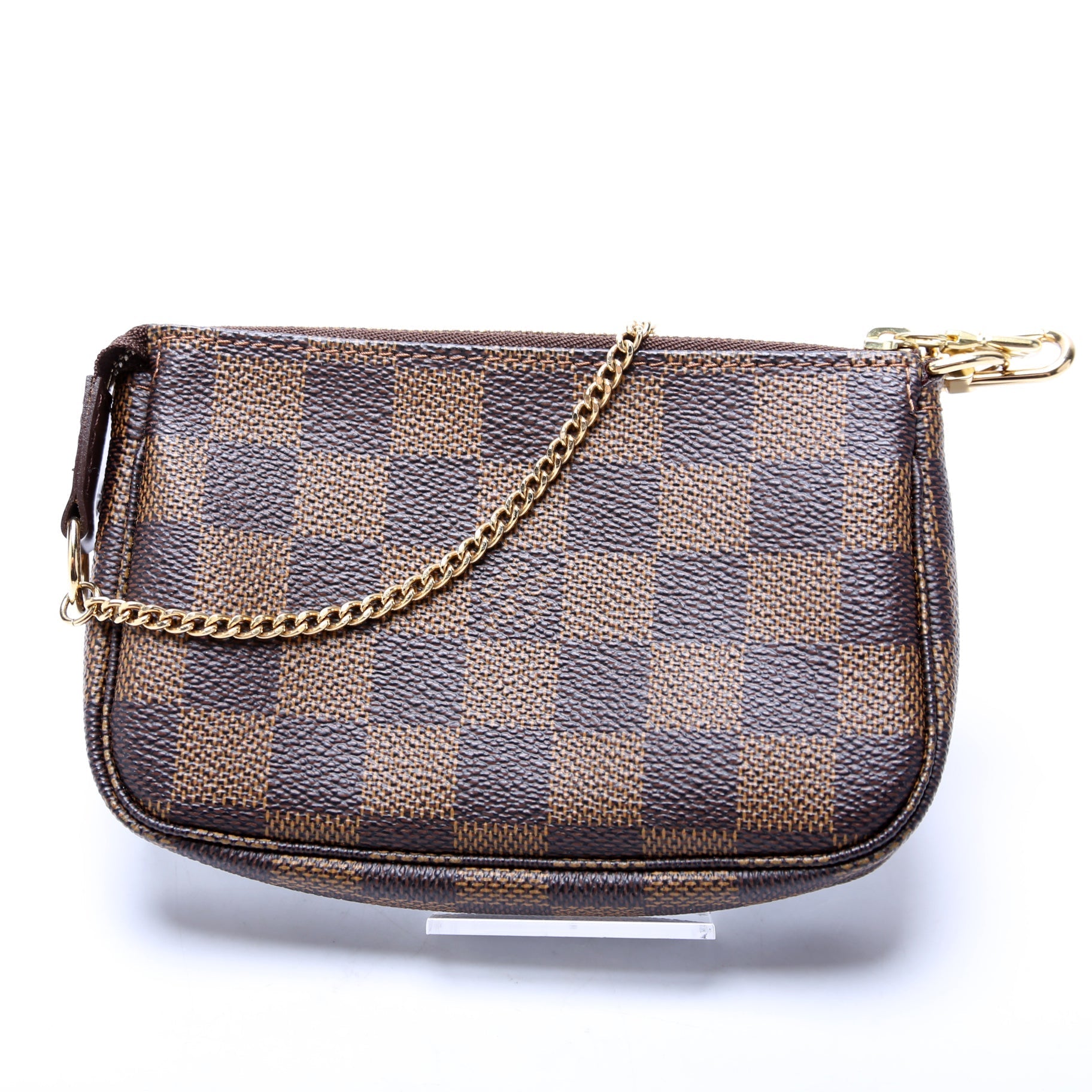 Louis Vuitton Pochette Accessories Ebene Damier Clutch Bag Ebene 12