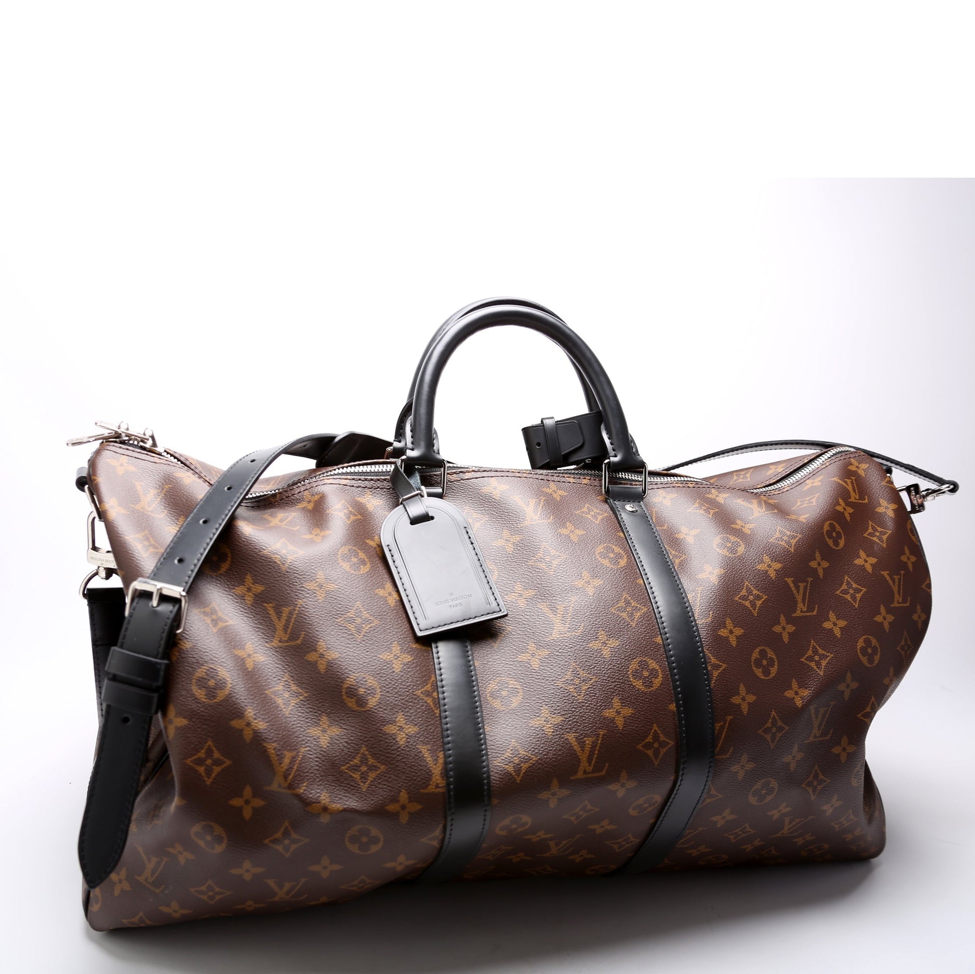 Louis Vuitton Keepall 55 Macassar Bandouliere Travel Bag