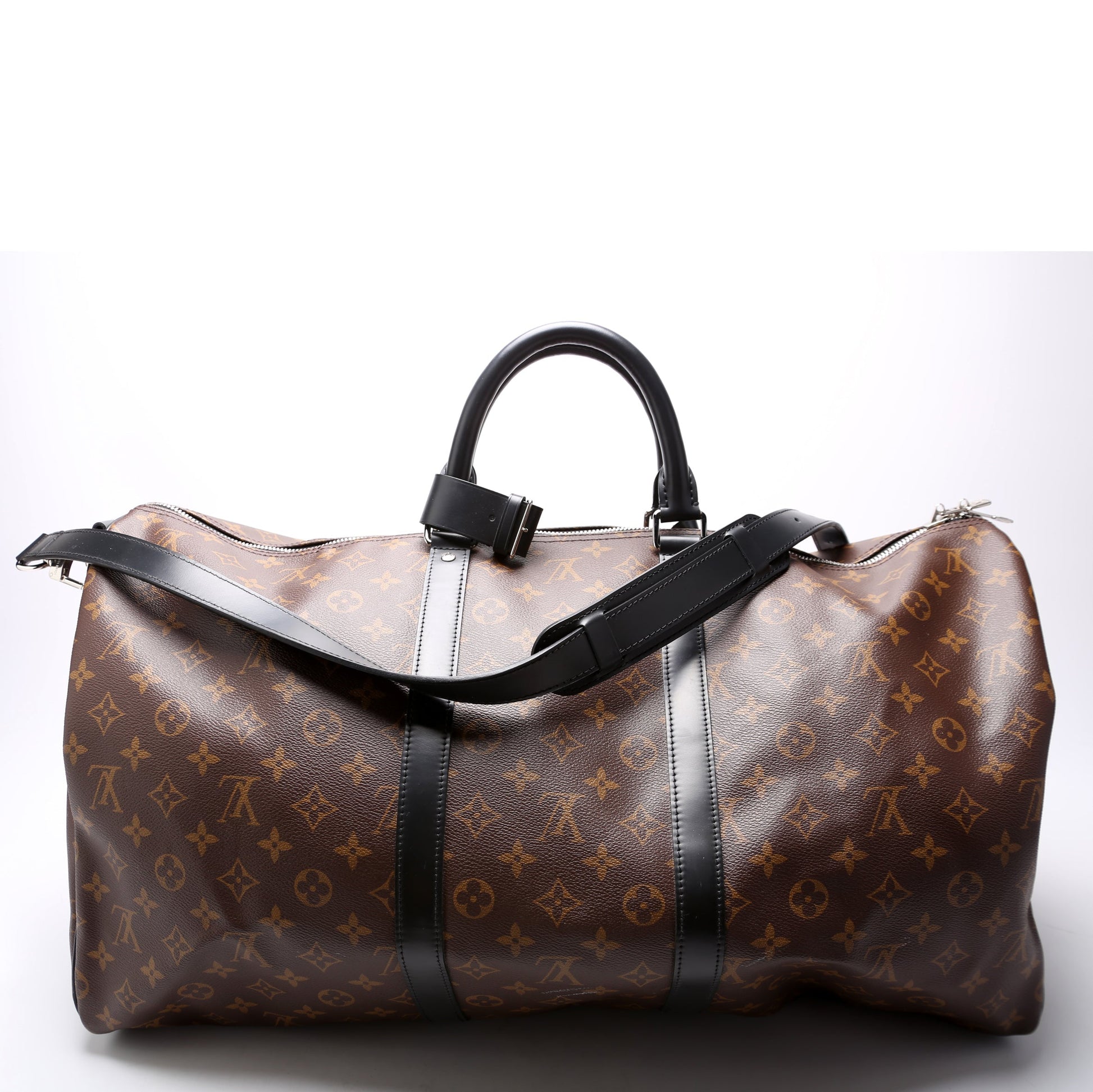 Louis Vuitton Keepall 55 Macassar Bandouliere Travel Bag