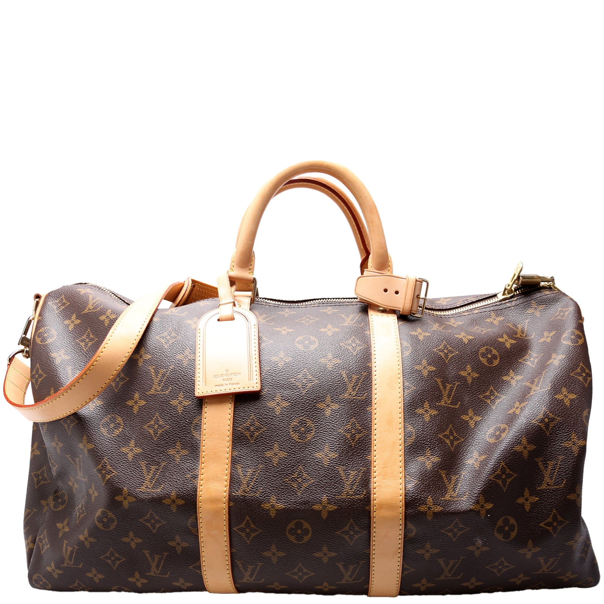 Louis Vuitton Keepall 50 Bandouliere Monogram Travel Bag Monogram 9