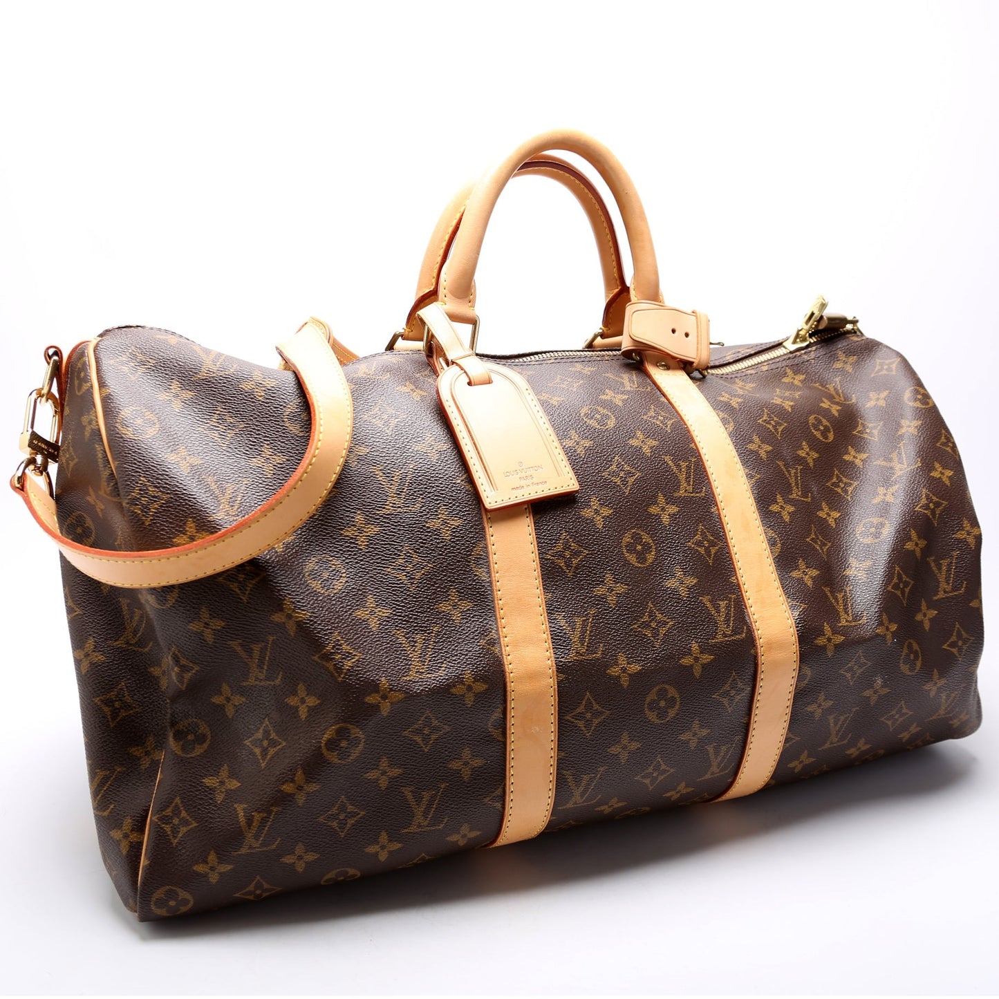 Louis Vuitton Keepall 50 Bandouliere Monogram Travel Bag Monogram 9