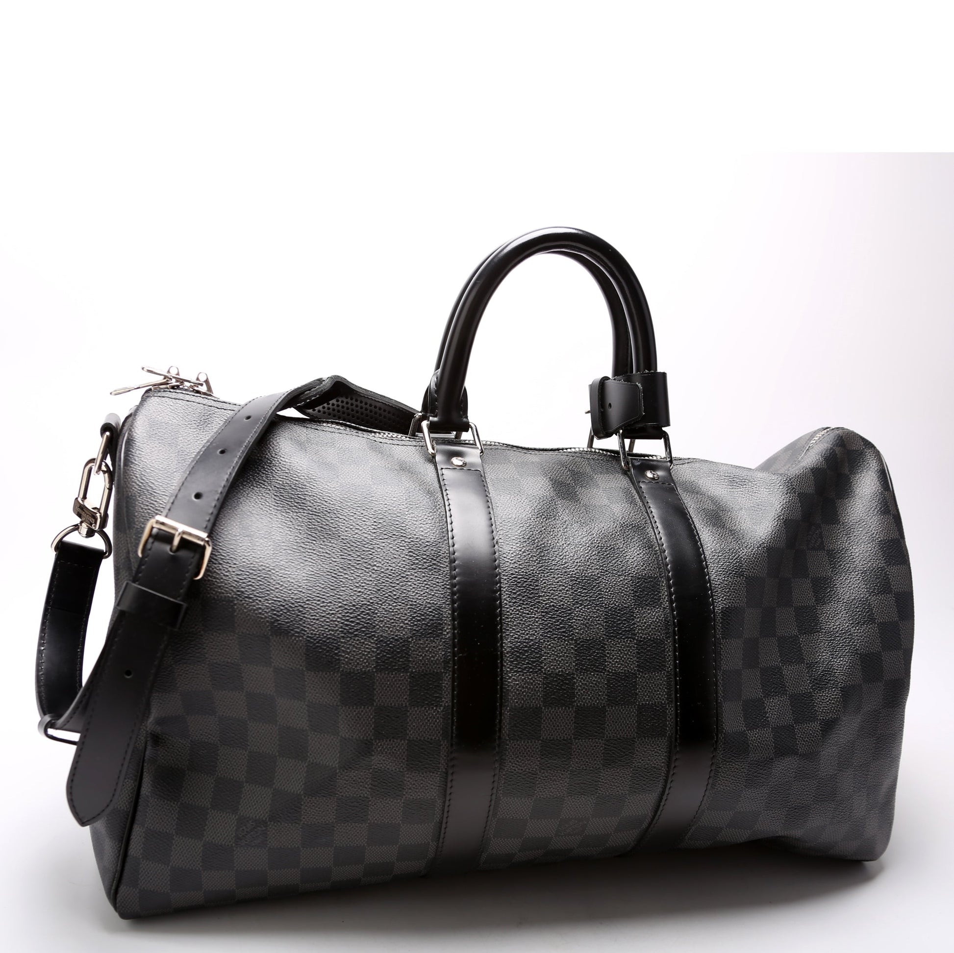 Louis Vuitton Keepall 45 Bandouliere Graphite Damier Travel Bag