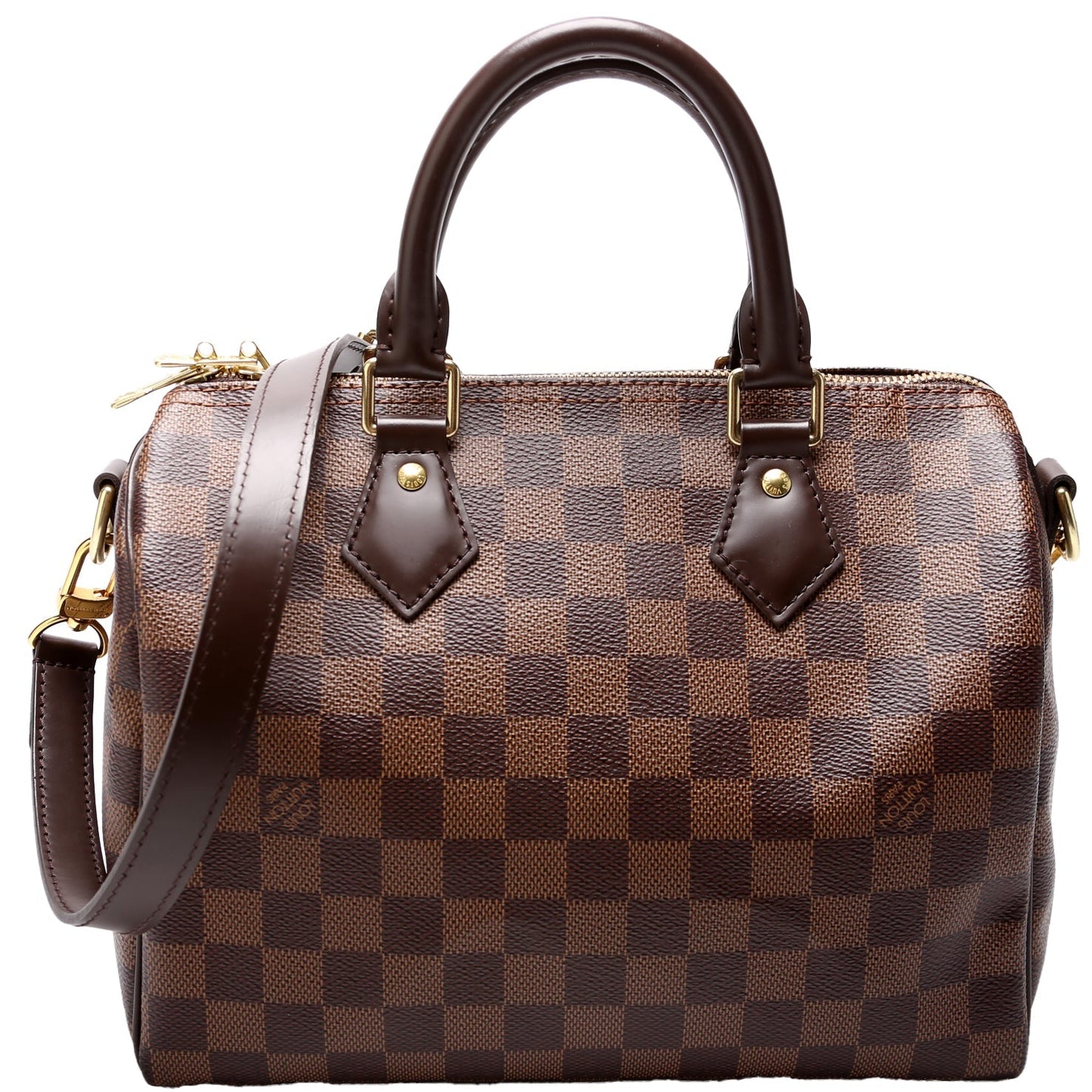 Louis Vuitton Speedy 25 Bandouliere Ebene Damier Handbag Ebene 15