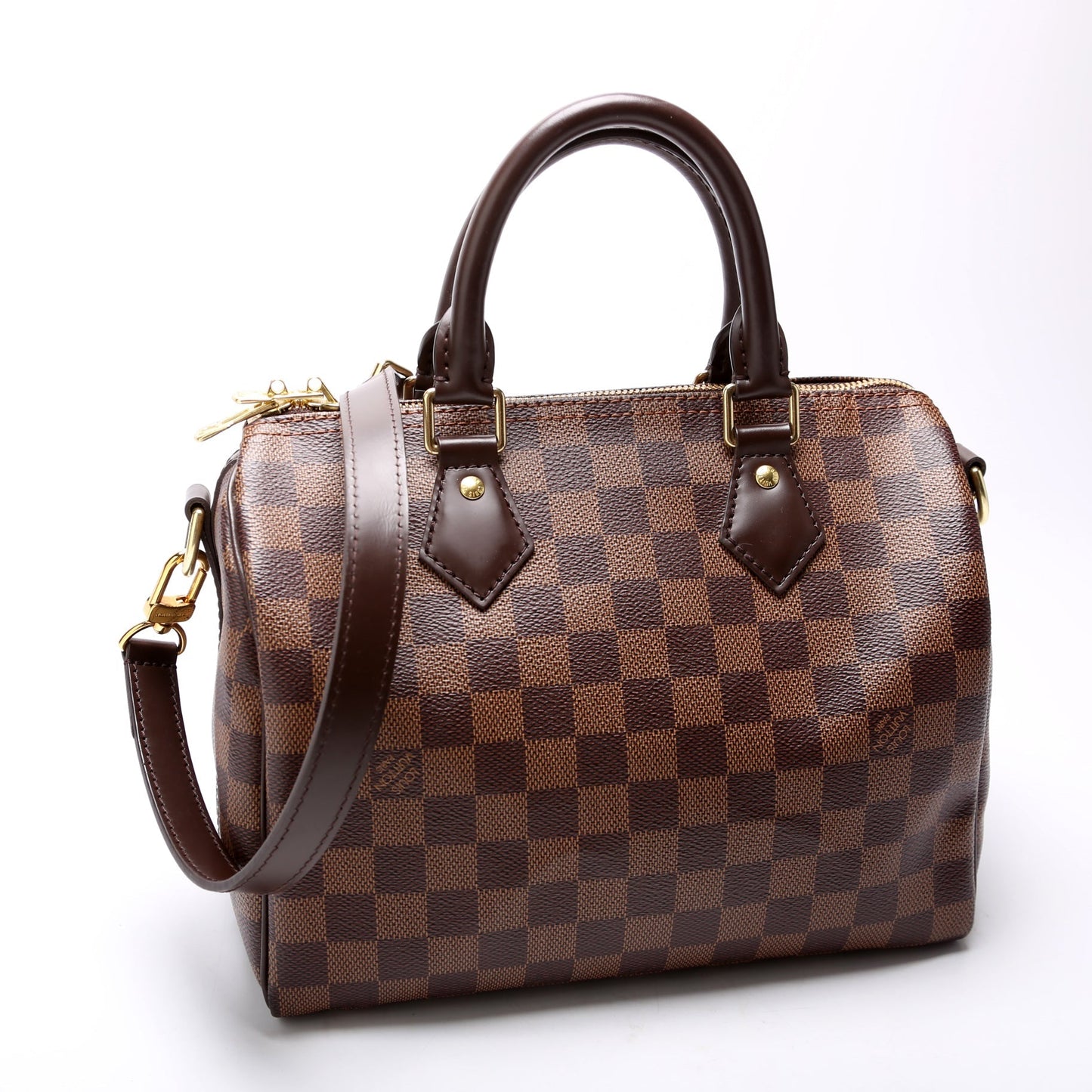 Louis Vuitton Speedy 25 Bandouliere Ebene Damier Handbag Ebene 15