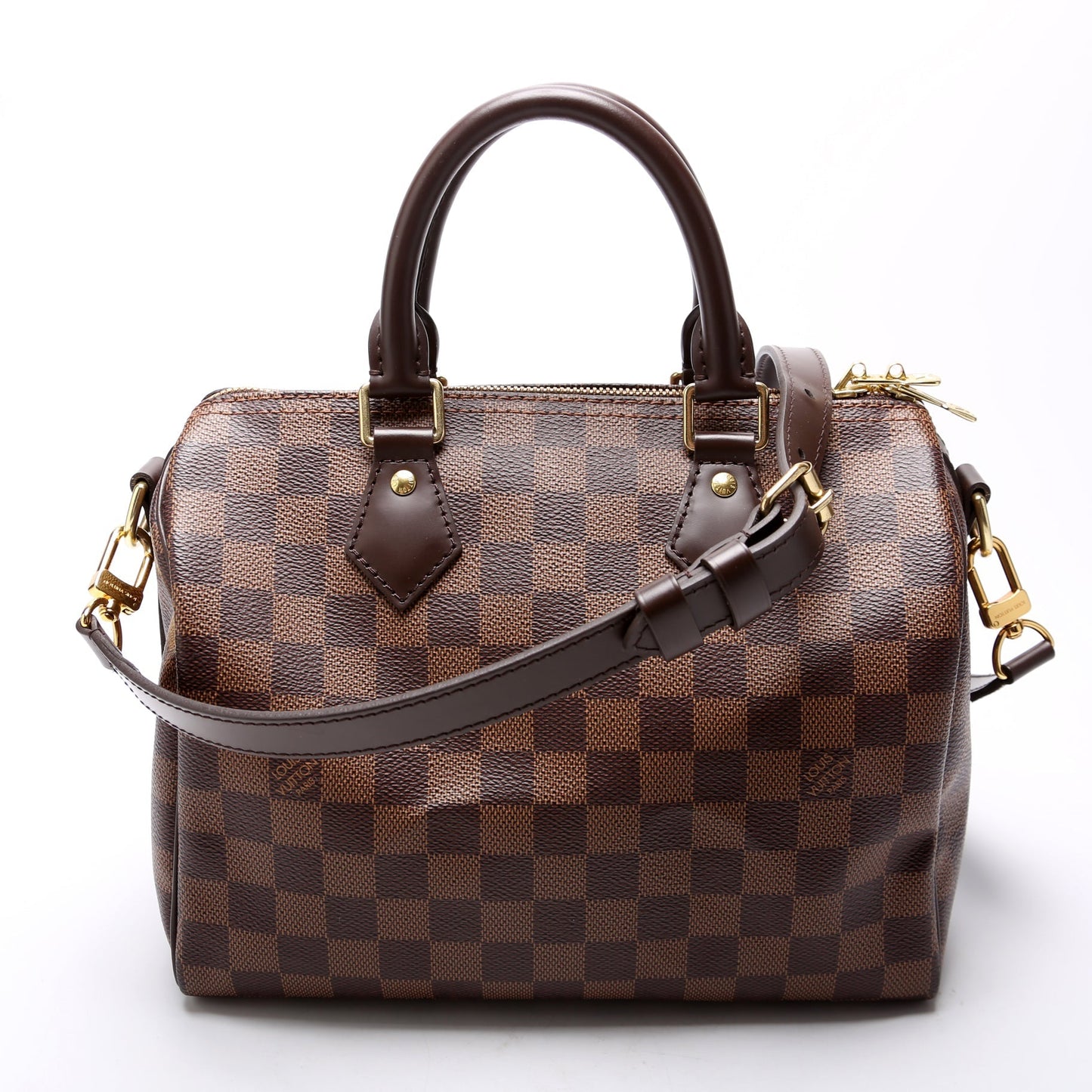 Louis Vuitton Speedy 25 Bandouliere Ebene Damier Handbag Ebene 15