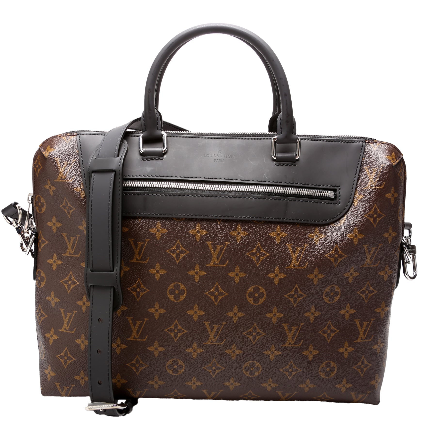 Louis Vuitton Porte Documents Jour Macassar Monogram Handbag