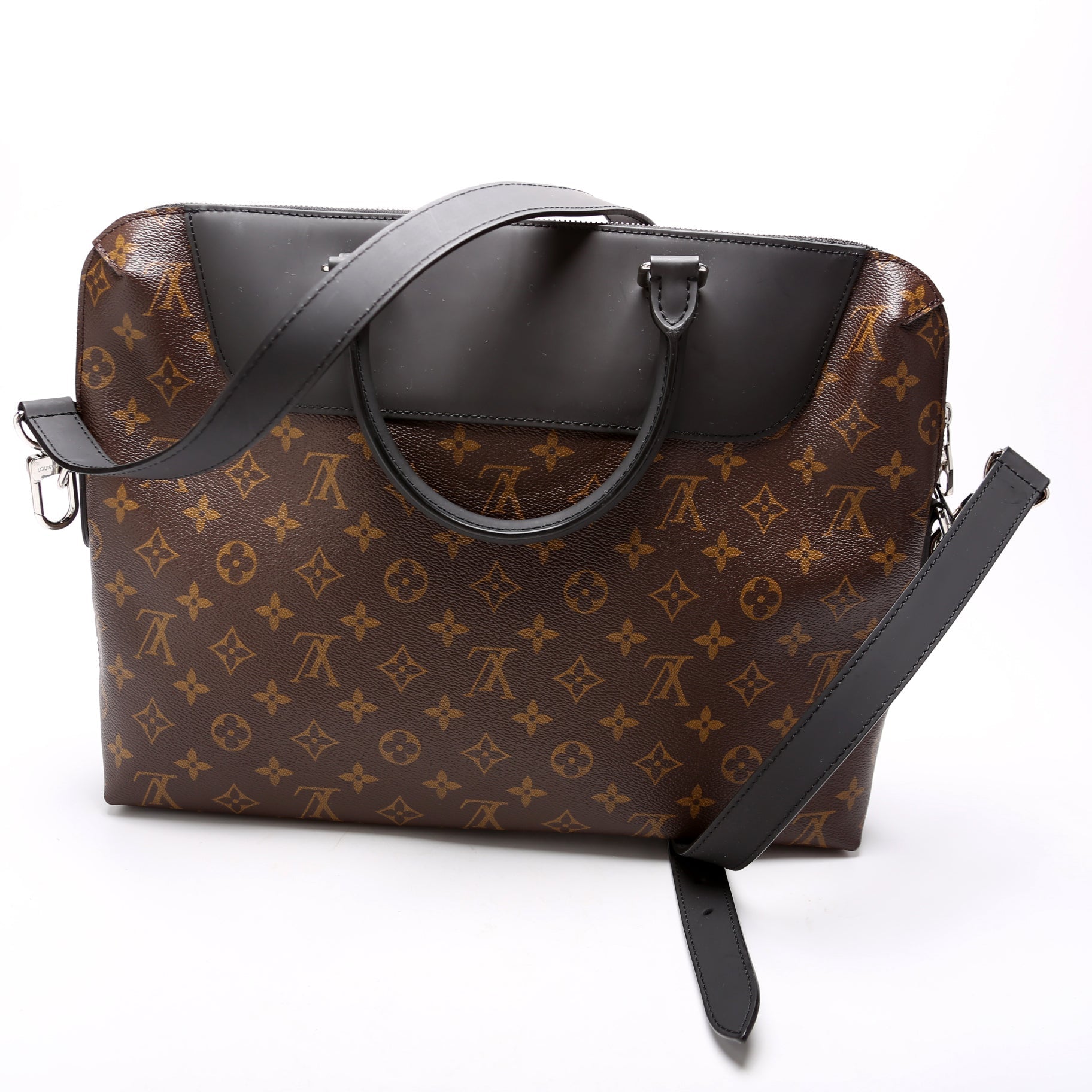 Louis Vuitton Porte Documents Jour Macassar Monogram Handbag