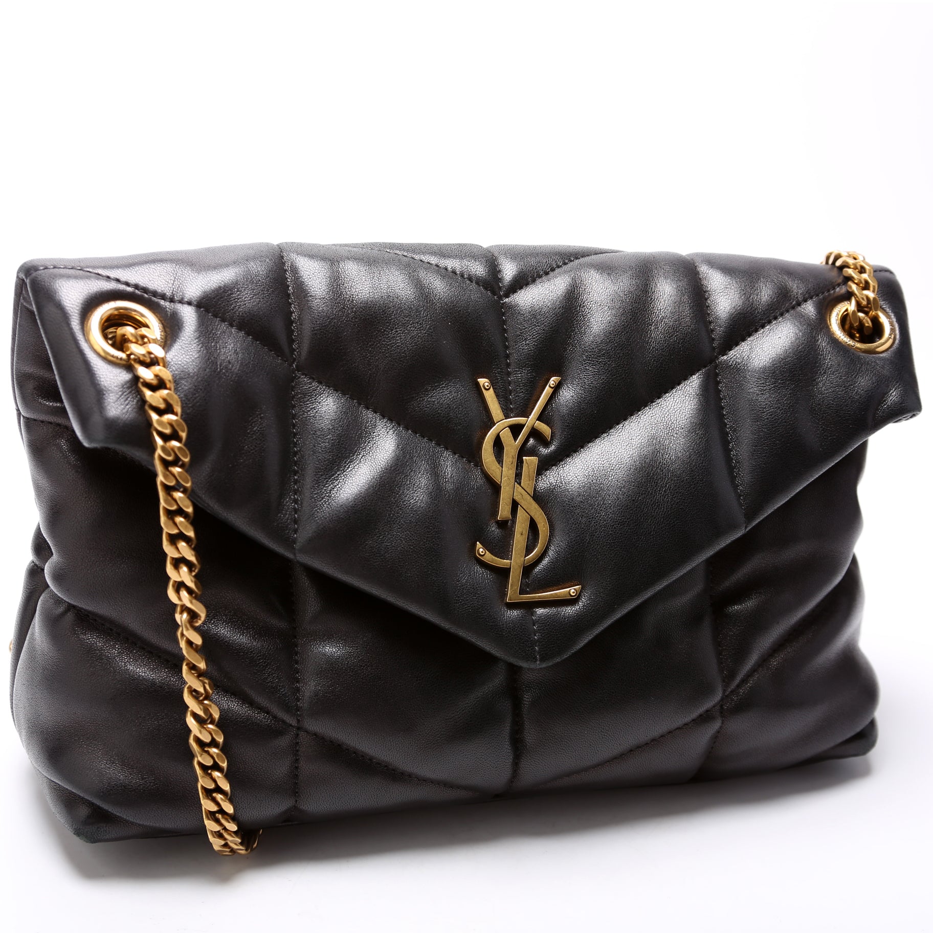 YSL Saint Laurent Puffer Bag Lambskin Quilted Small Travel Bag Small Lambskin 3
