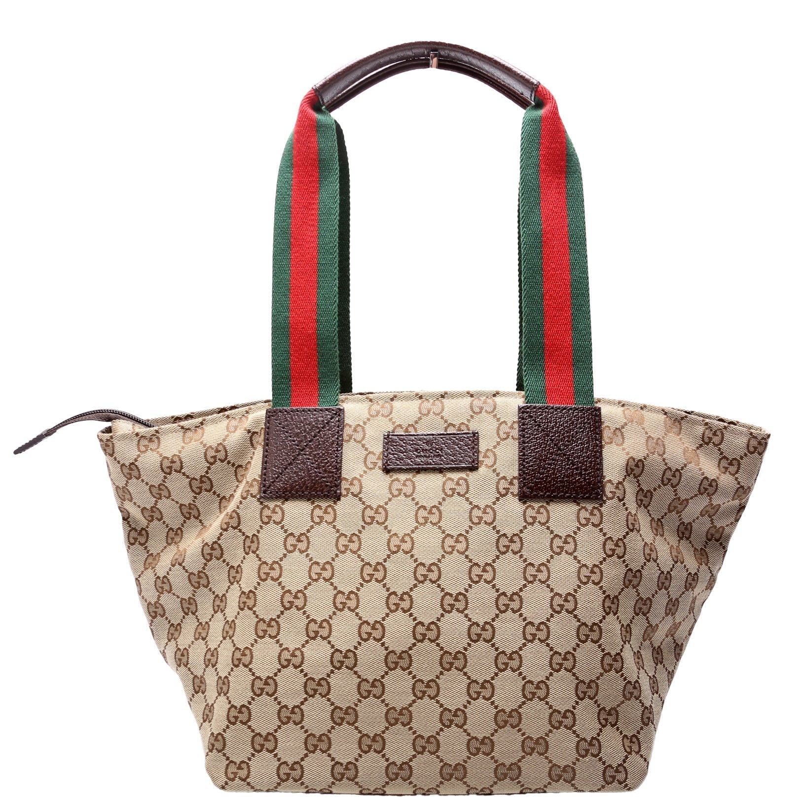 Gucci GG Web Canvas Bucket Tote Bag