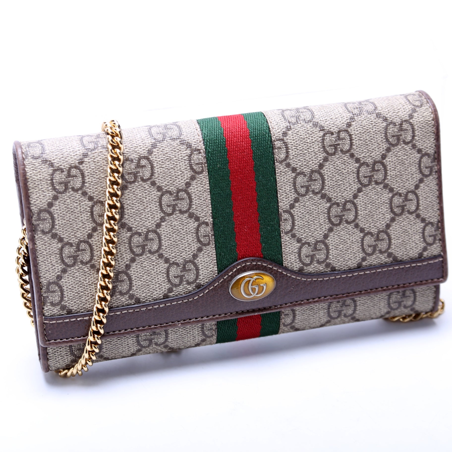 Gucci Ophidia GG Supreme Chain Wallet Case Wallet 2