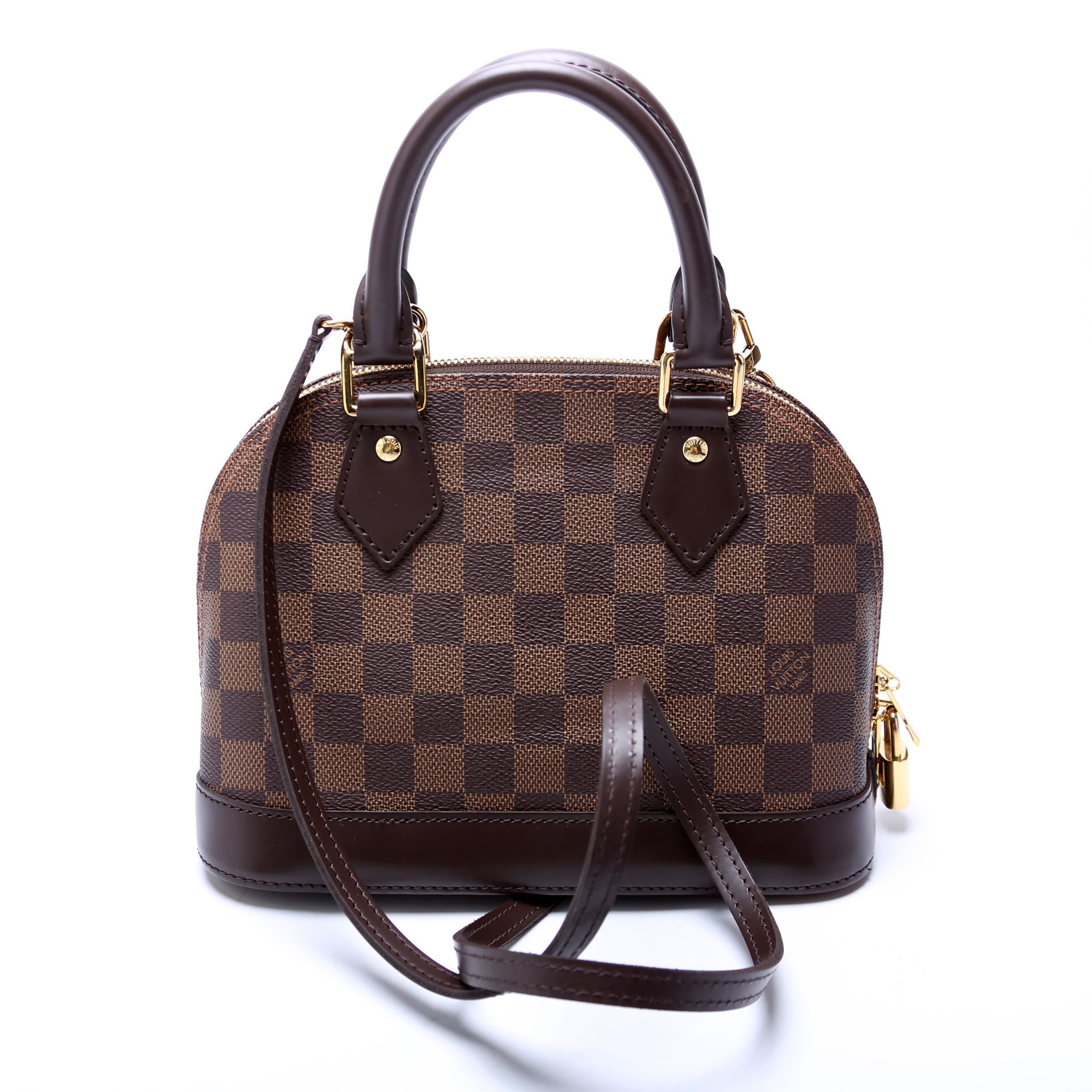 Louis Vuitton Alma BB Ebene Damier Handbag Ebene 7