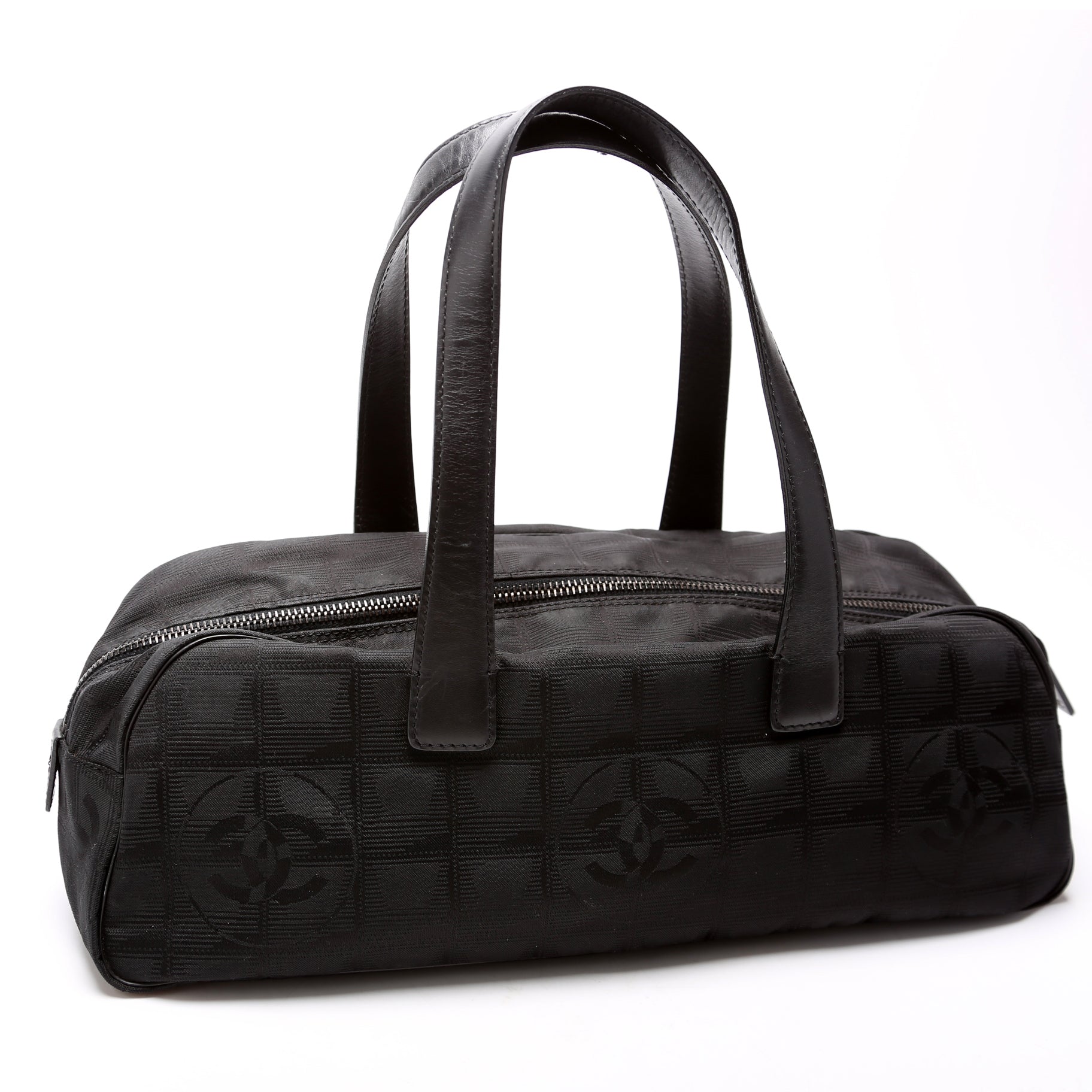 Chanel Line Nylon Boston 6M Travel Bag