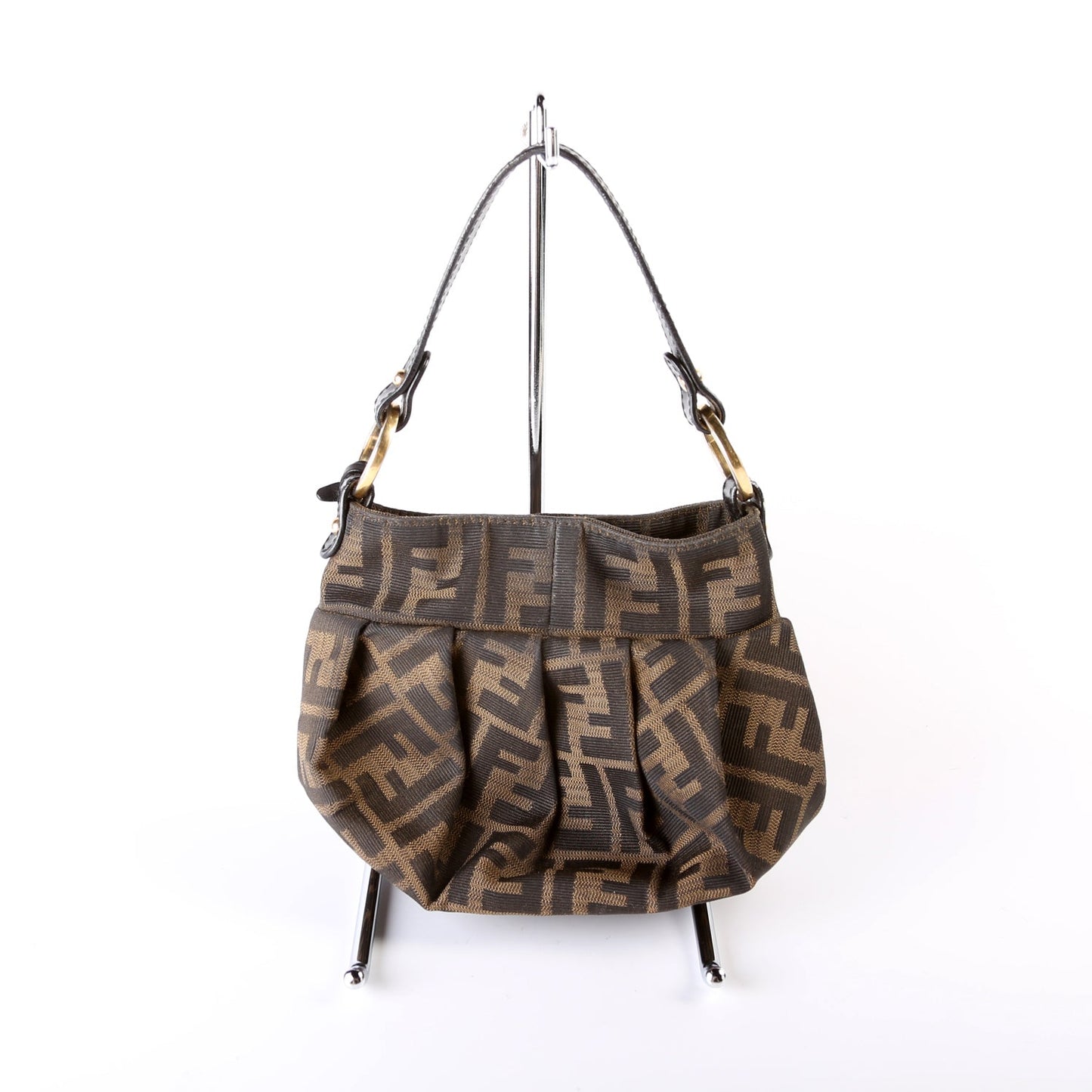Fendi Zucca Chef Hobo Bag Canvas Mini