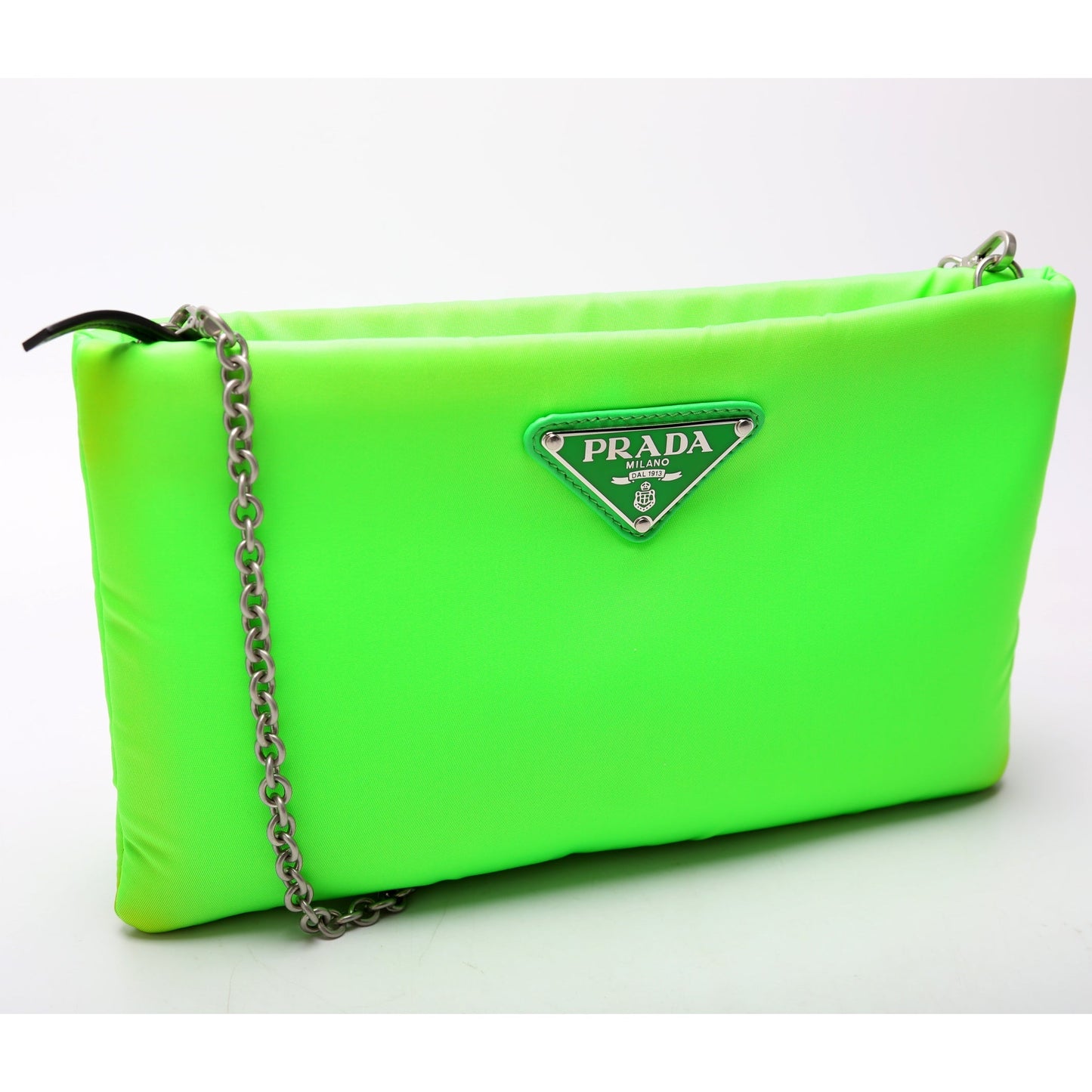 Prada Pouch Bag Nylon Chain Travel Bag