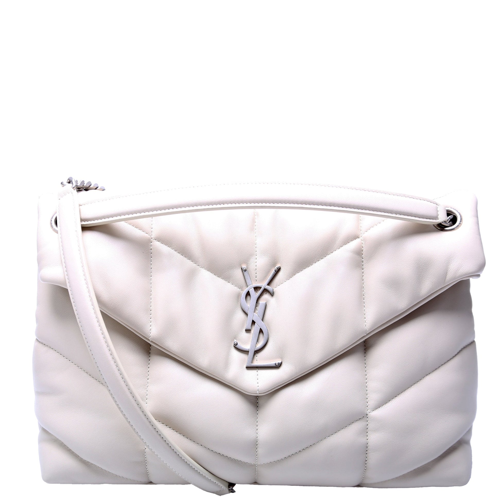 YSL Saint Laurent Saint Laurent Puffer Lambskin Bag Quilted Medium Travel Bag