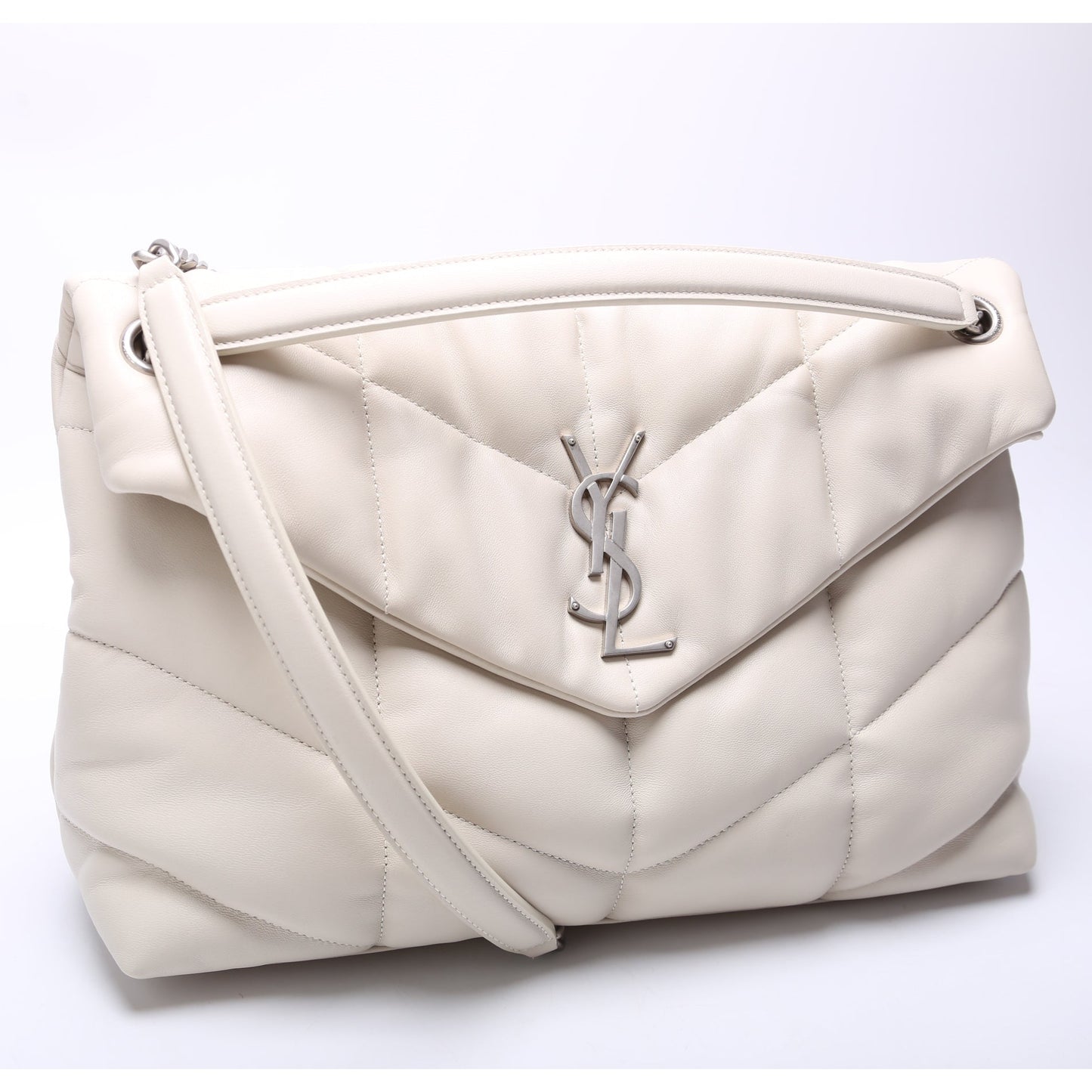 YSL Saint Laurent Saint Laurent Puffer Lambskin Bag Quilted Medium Travel Bag