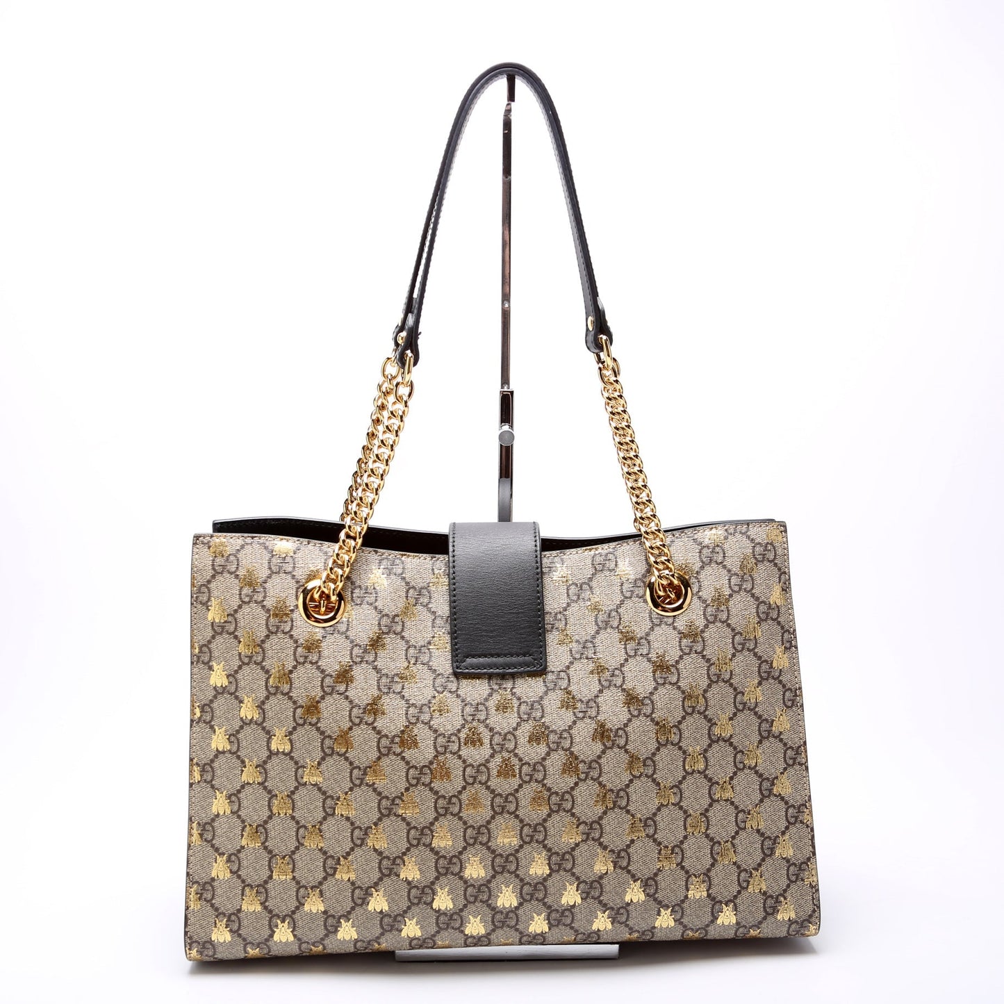 Gucci Padlock GG Bees Medium Shoulder Bag