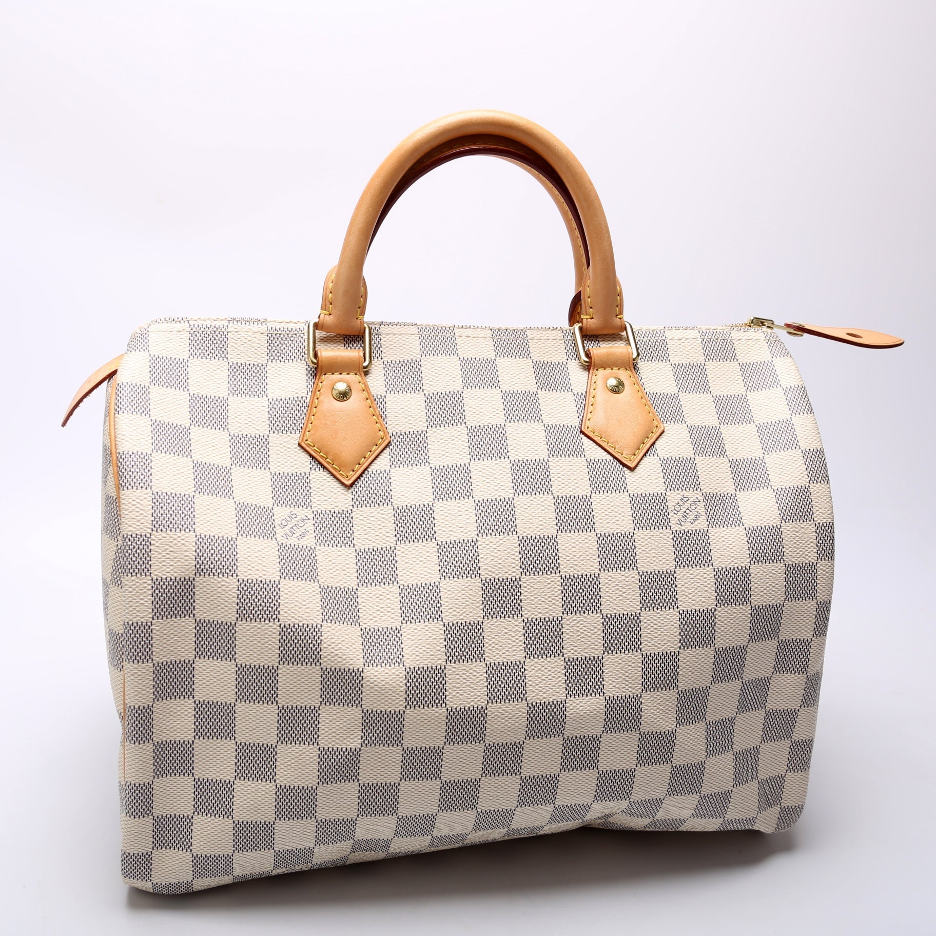 Louis Vuitton Speedy 30 Azur Damier Handbag Azur 44