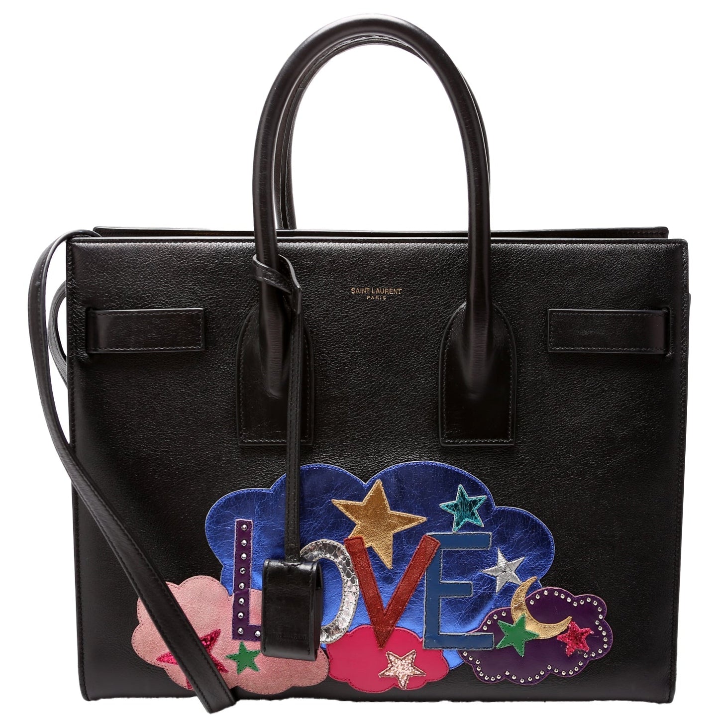 YSL Saint Laurent Saint Laurent Sac De Jour Love Patchwork Small Travel Bag